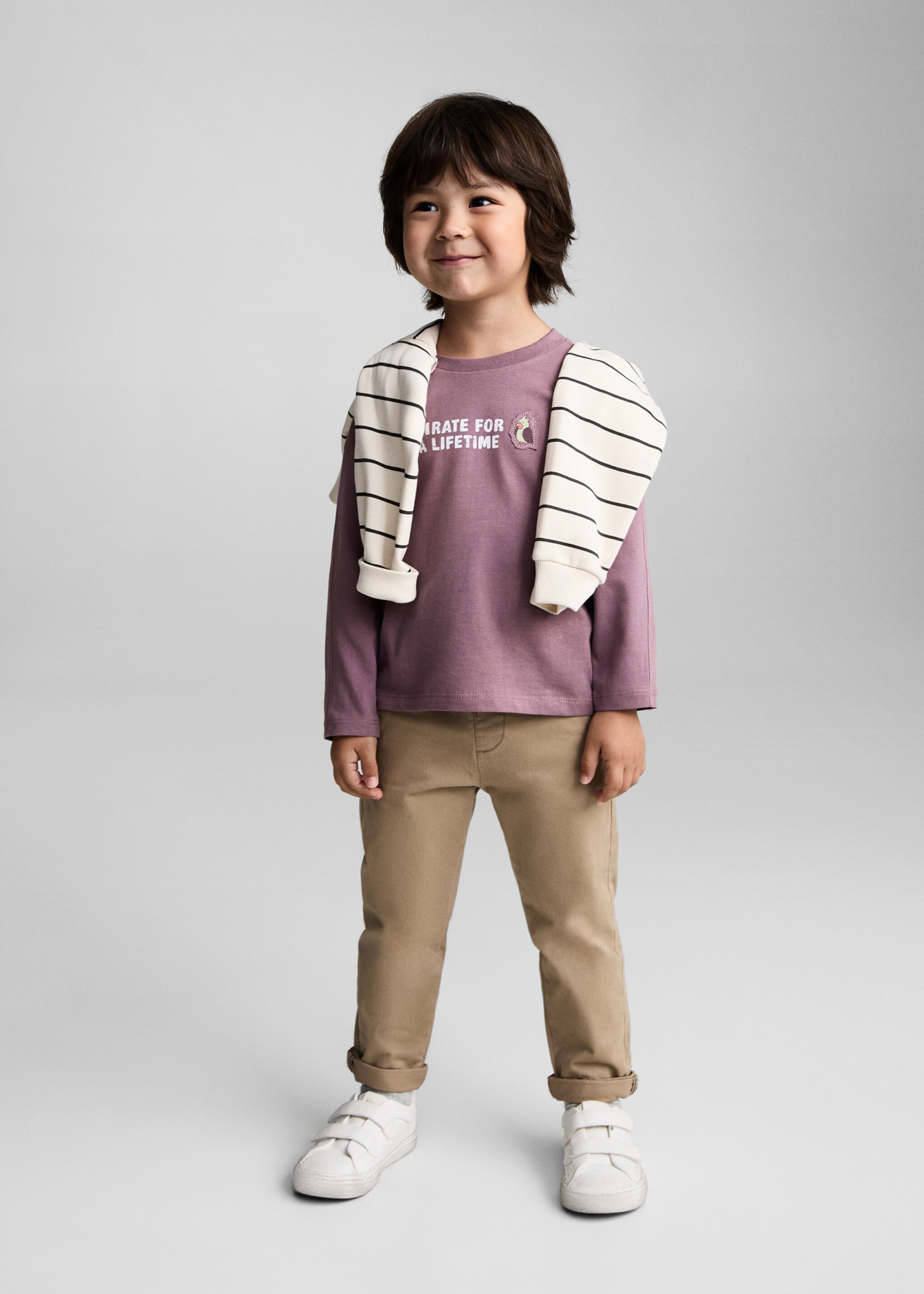 T-shirt coton message - Plan général