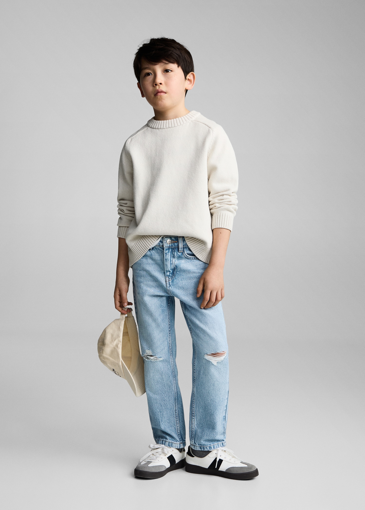 Decorative ripped jeans Kids MANGO Niger