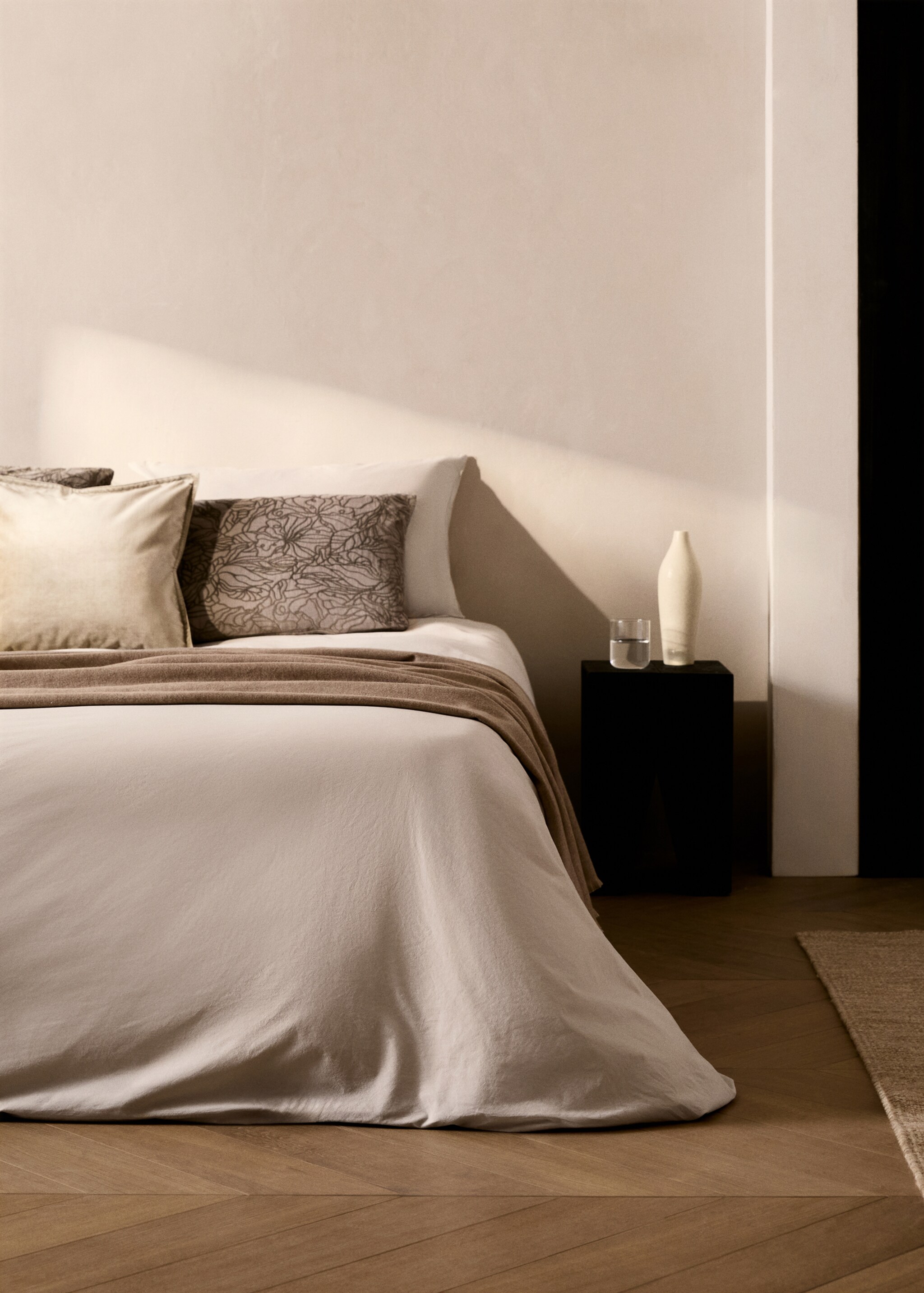 150/160cm washed cotton duvet cover - General plane