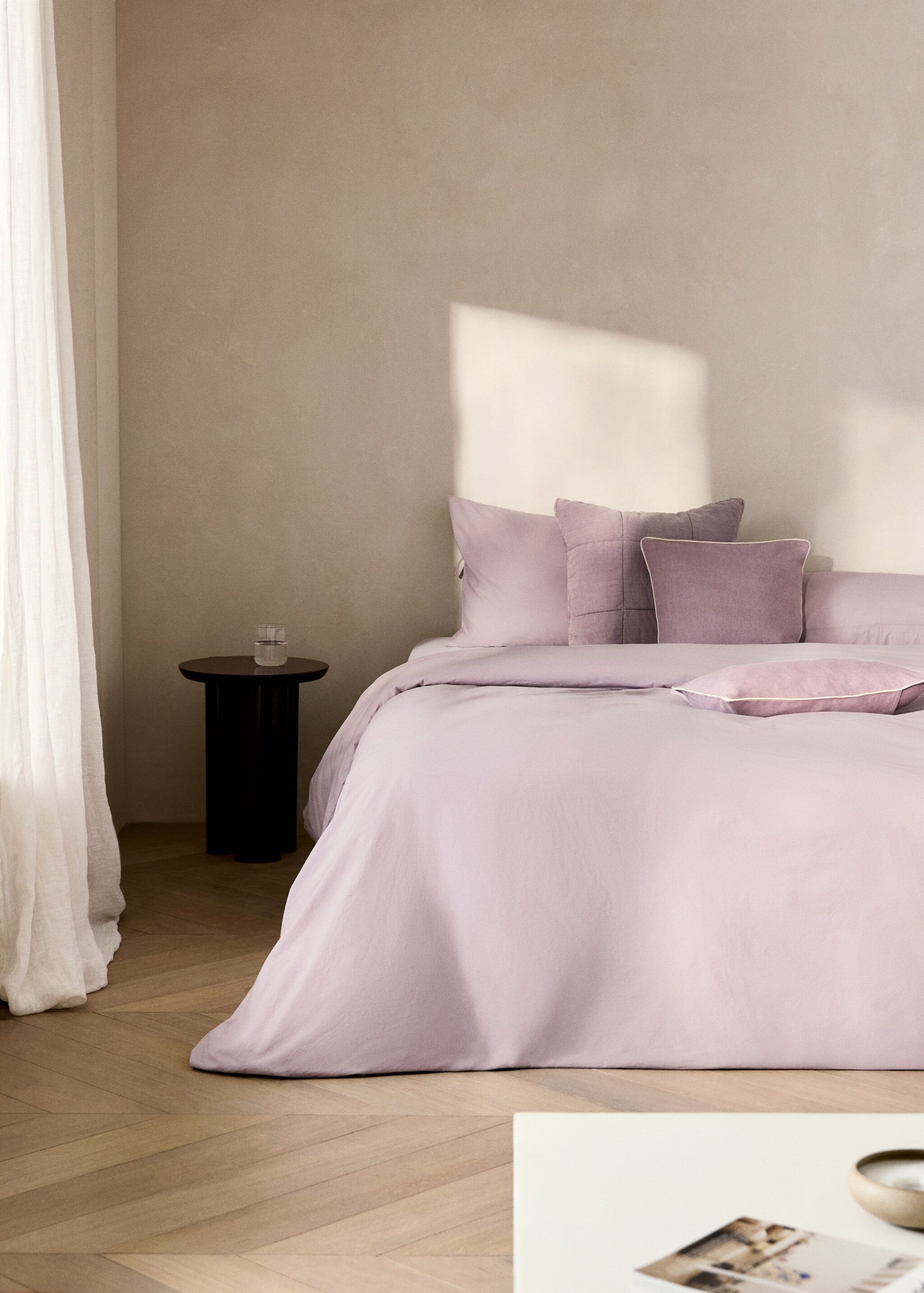 150/160cm washed cotton duvet cover - General plane