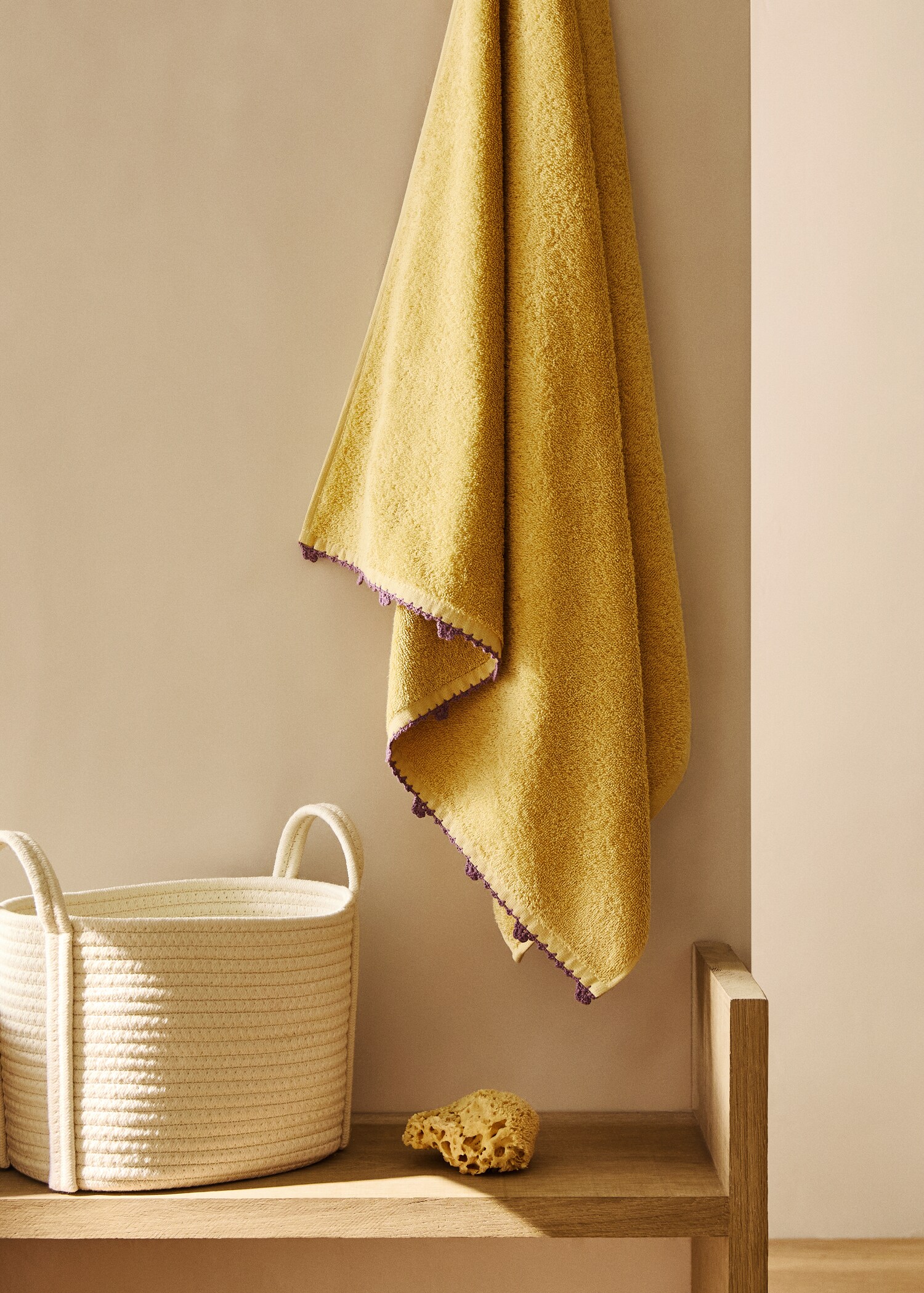Children's bath towel crochet finish - General plane