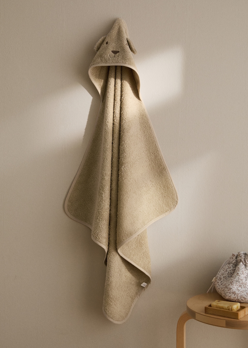 Children's terry bath cape with ears