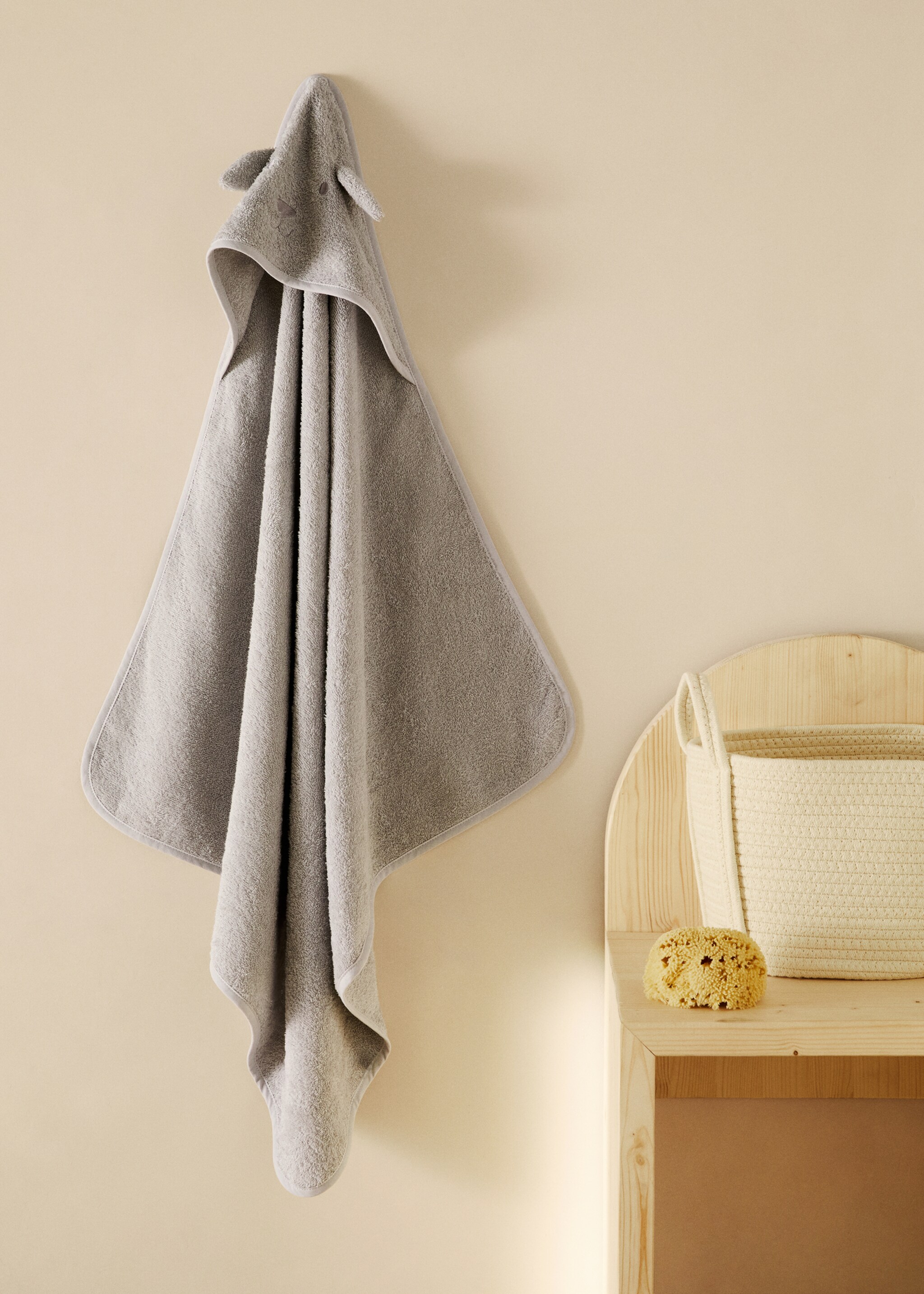 Children's terry bath towel towel with ears - General plane