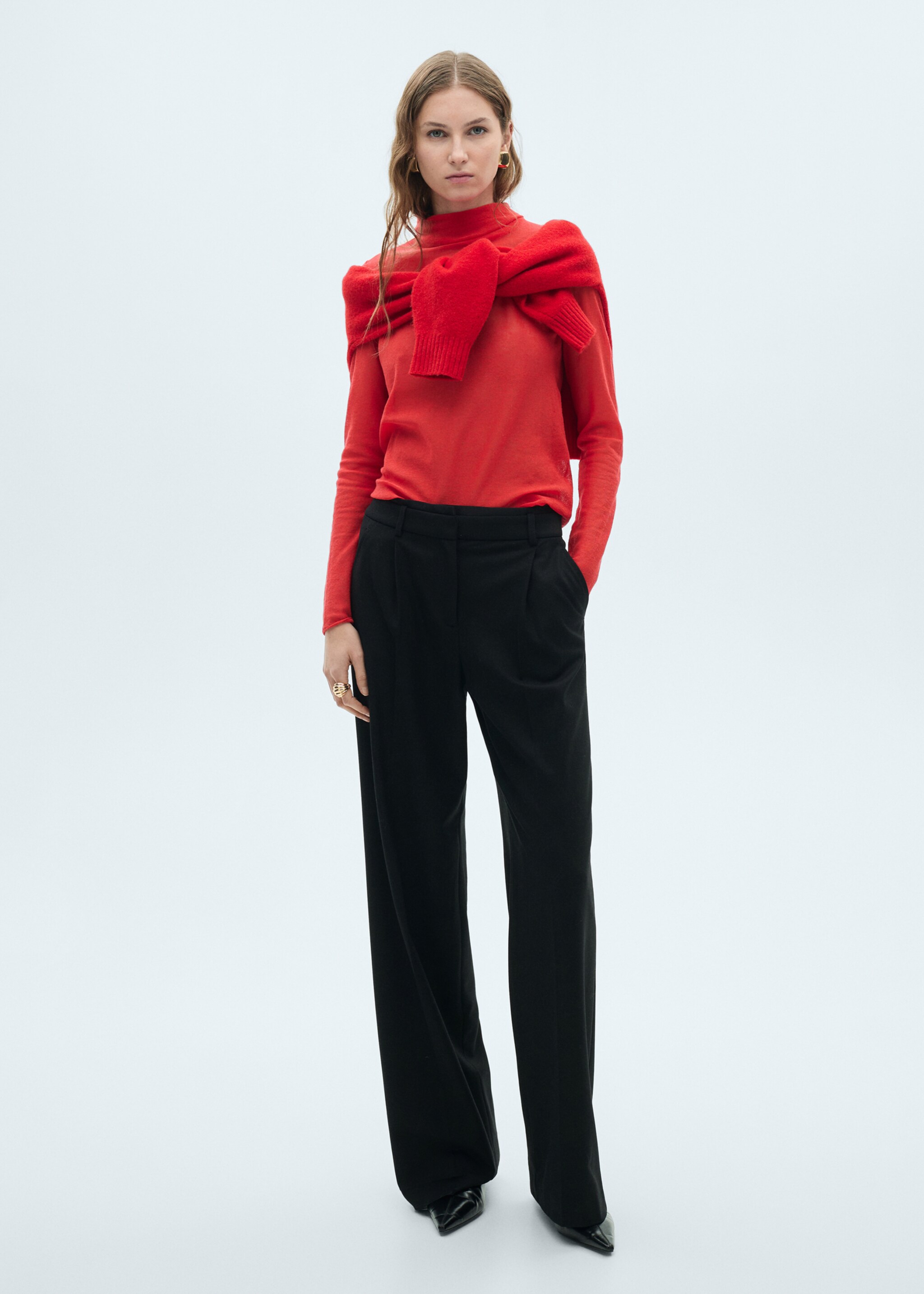 Semi-transparent turtleneck sweater - General plane