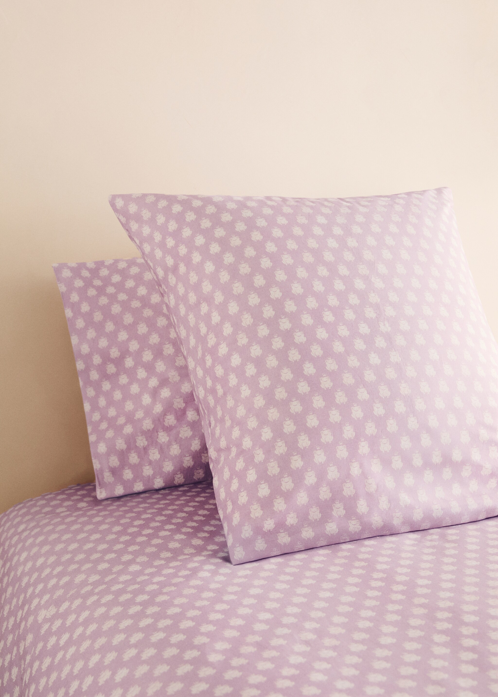 Cotton percale printed children's pillowcase 50x75 cm - General plane