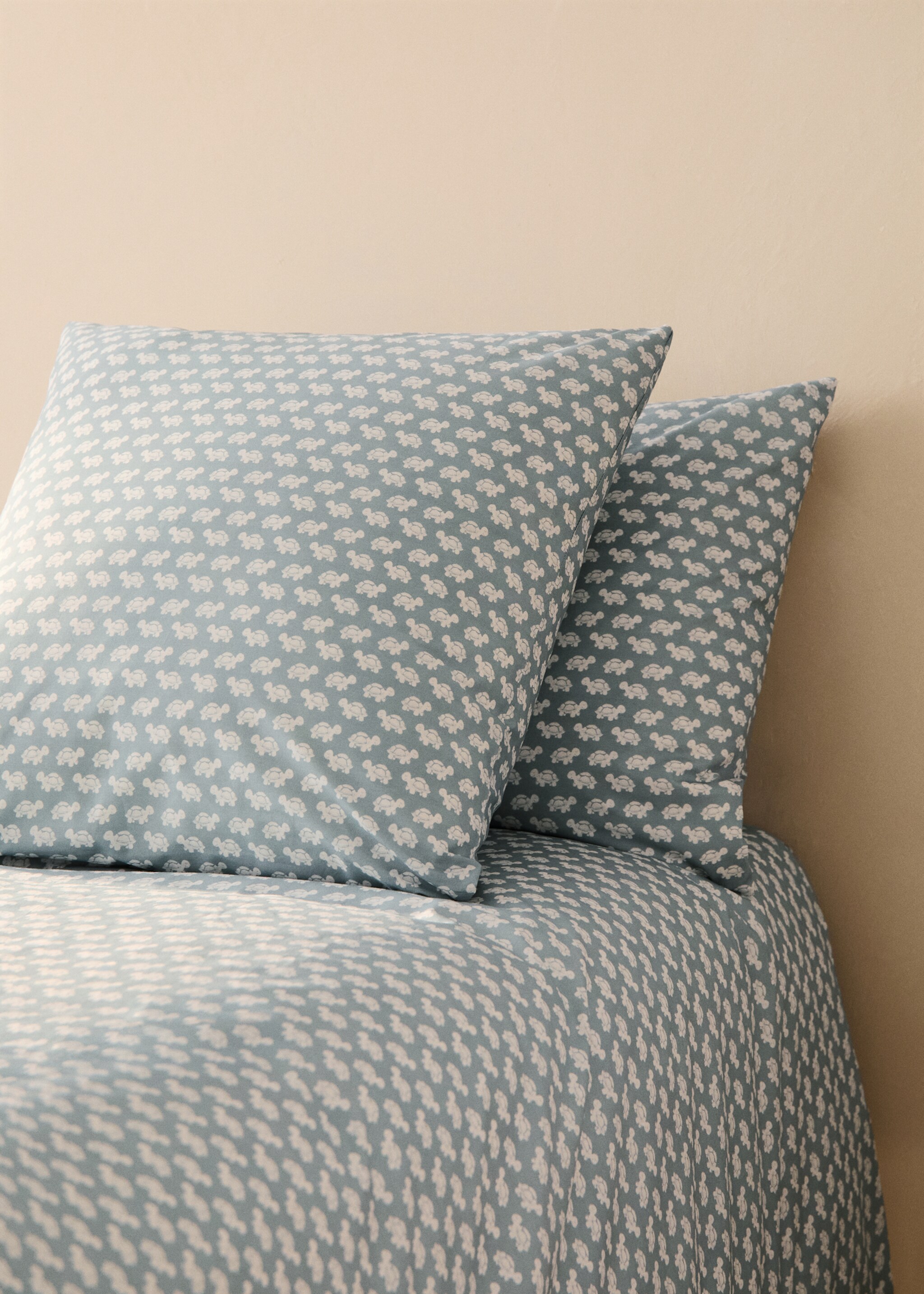 Cotton percale printed children's pillowcase 60x60 cm - General plane
