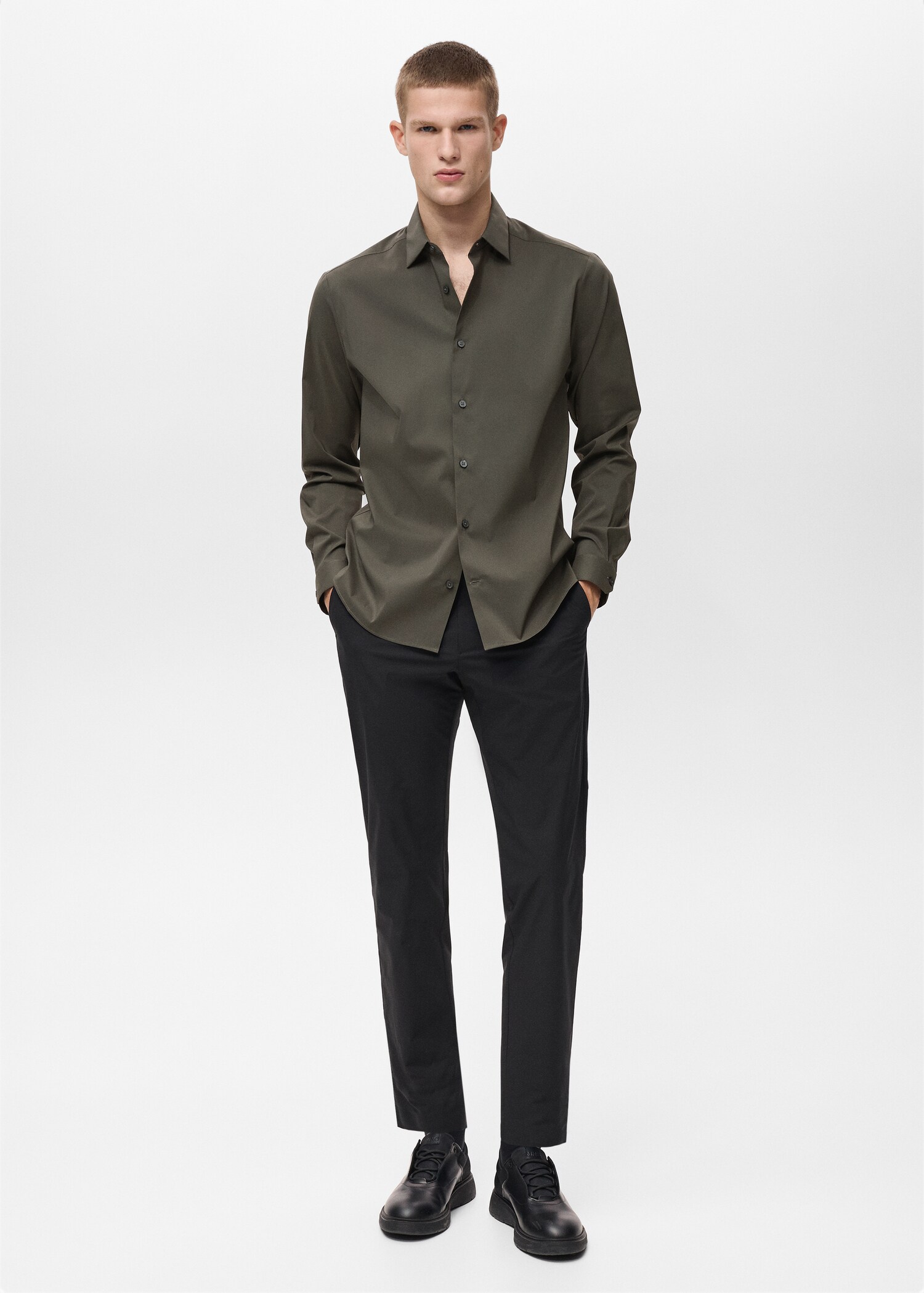 Comfort stretch non-iron shirt - General plane