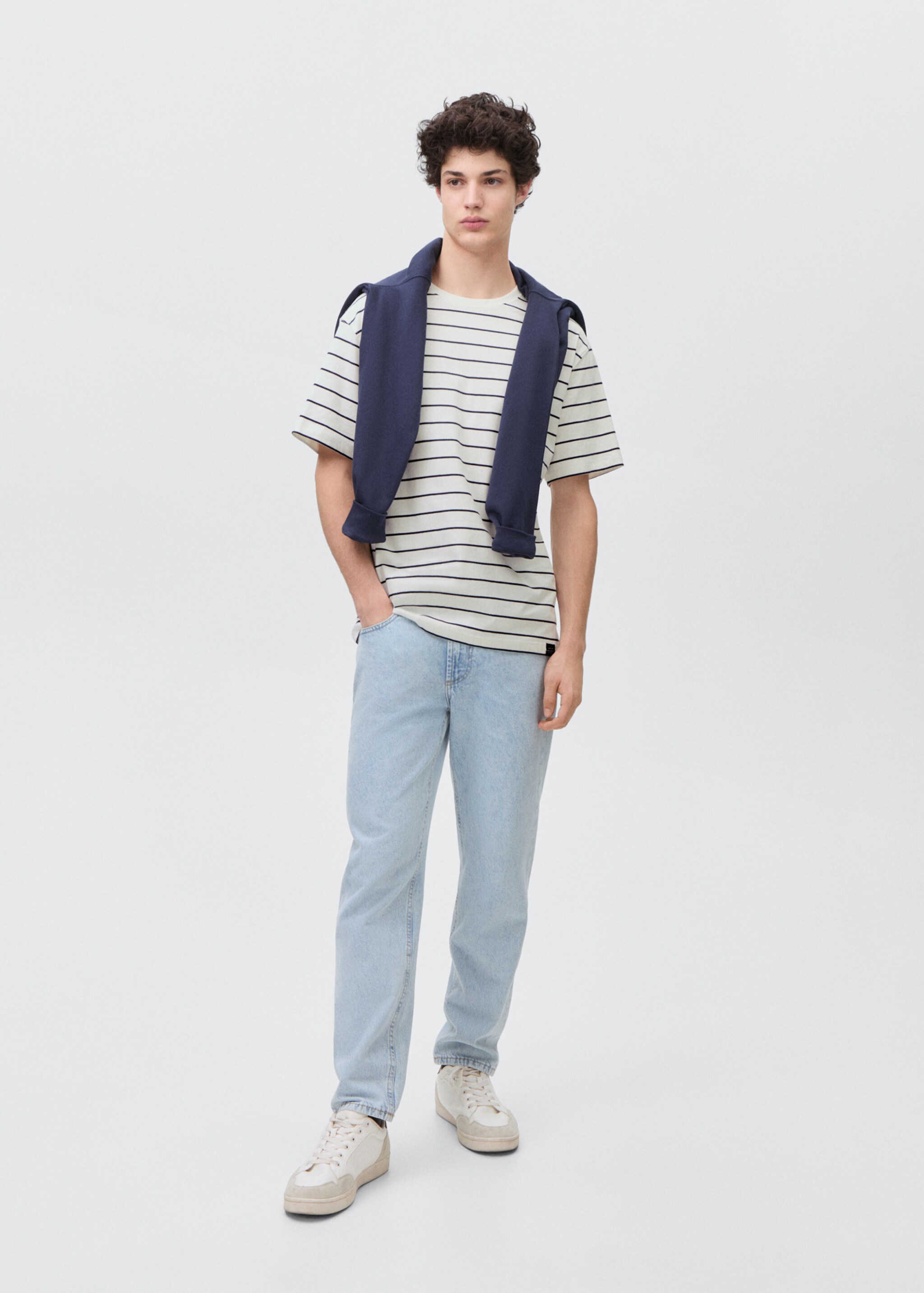 Striped short-sleeved t-shirt - General plane