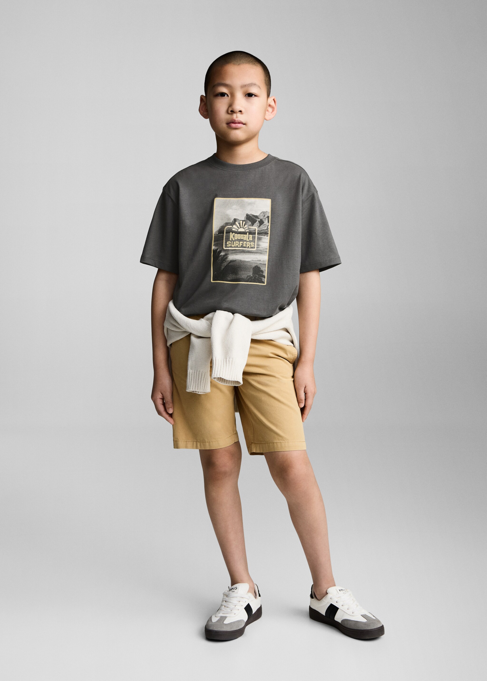 Printed cotton-blend T-shirt - General plane