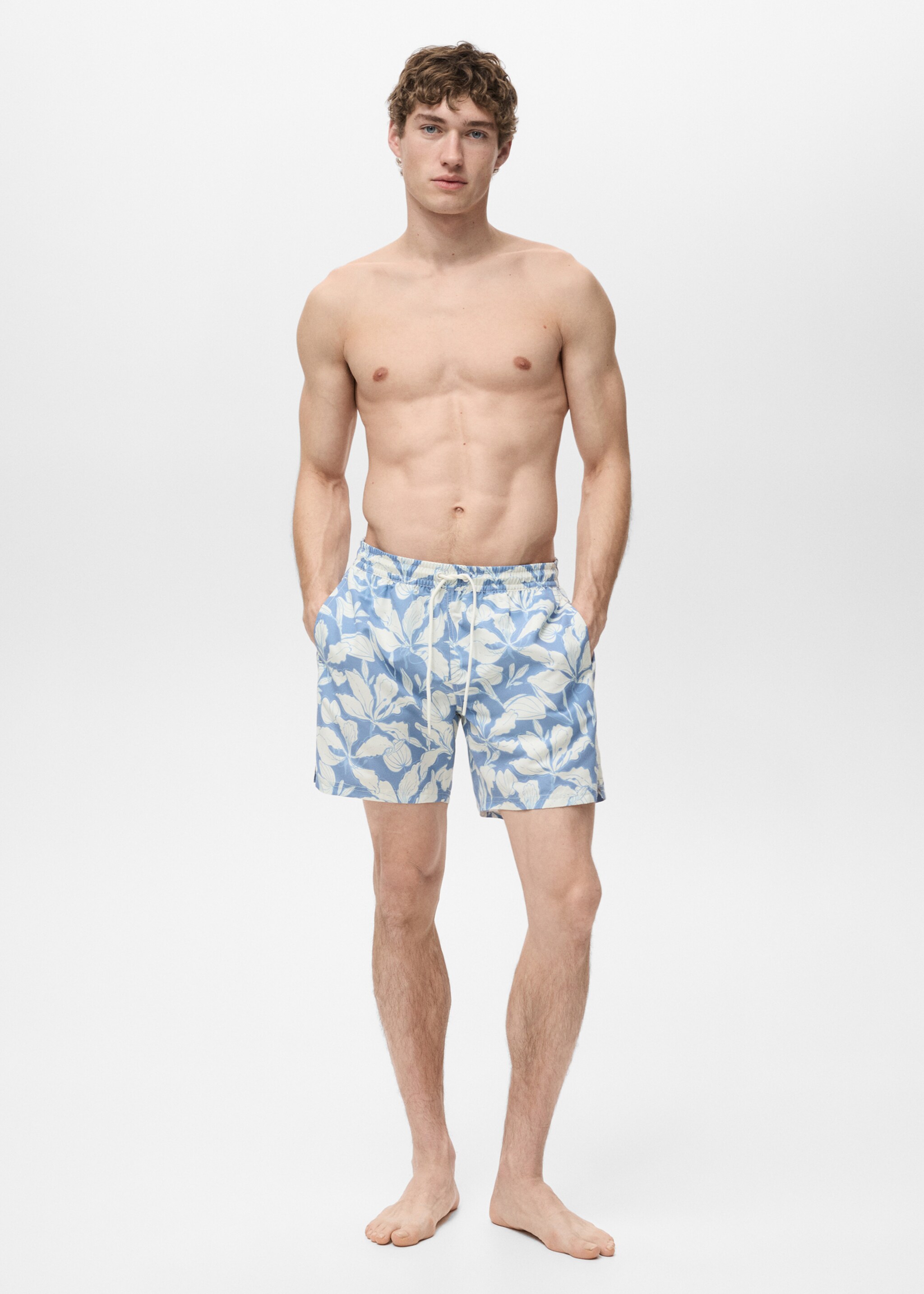 Floral print swimsuit - General plane