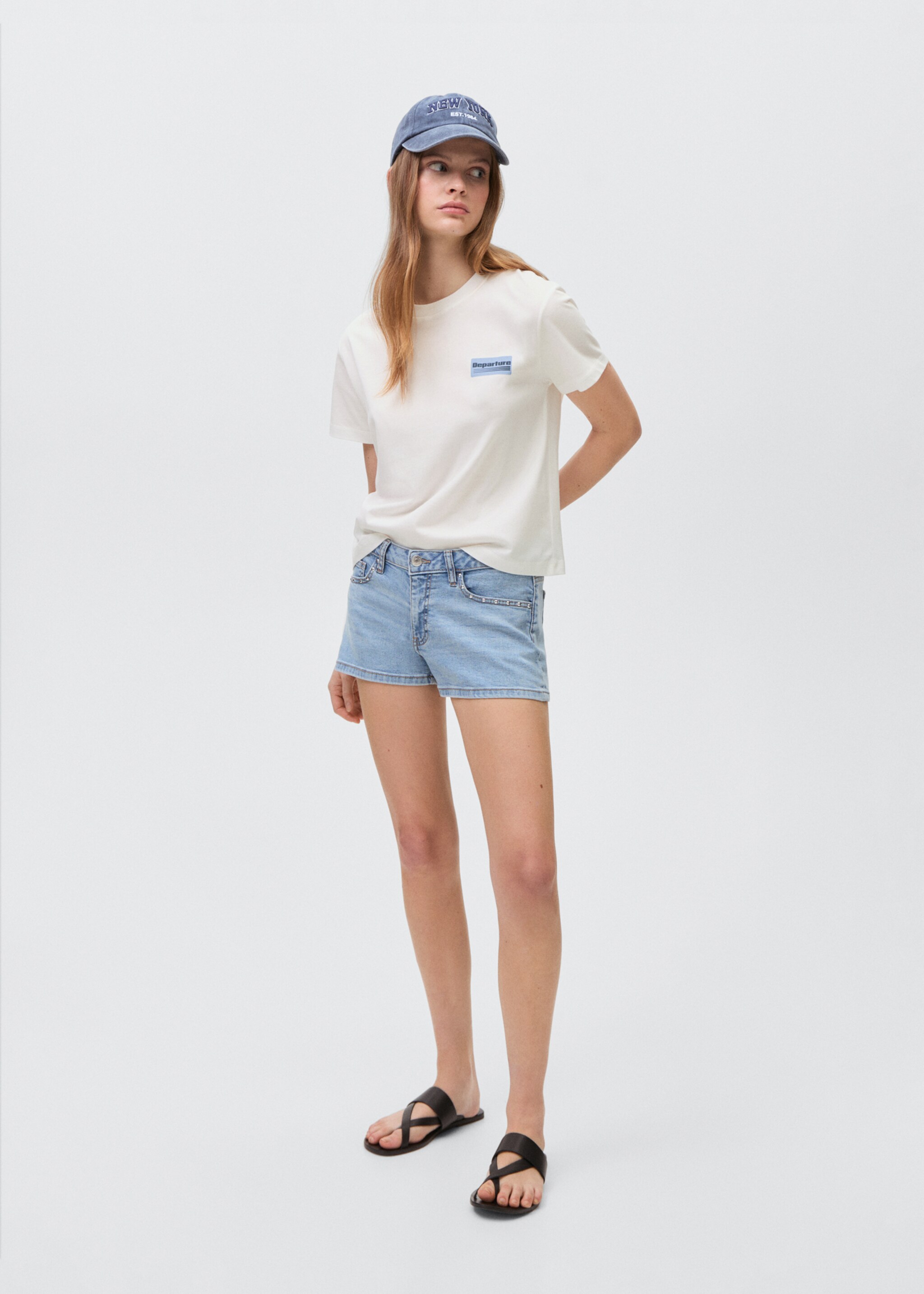 Printed cotton-blend T-shirt - General plane