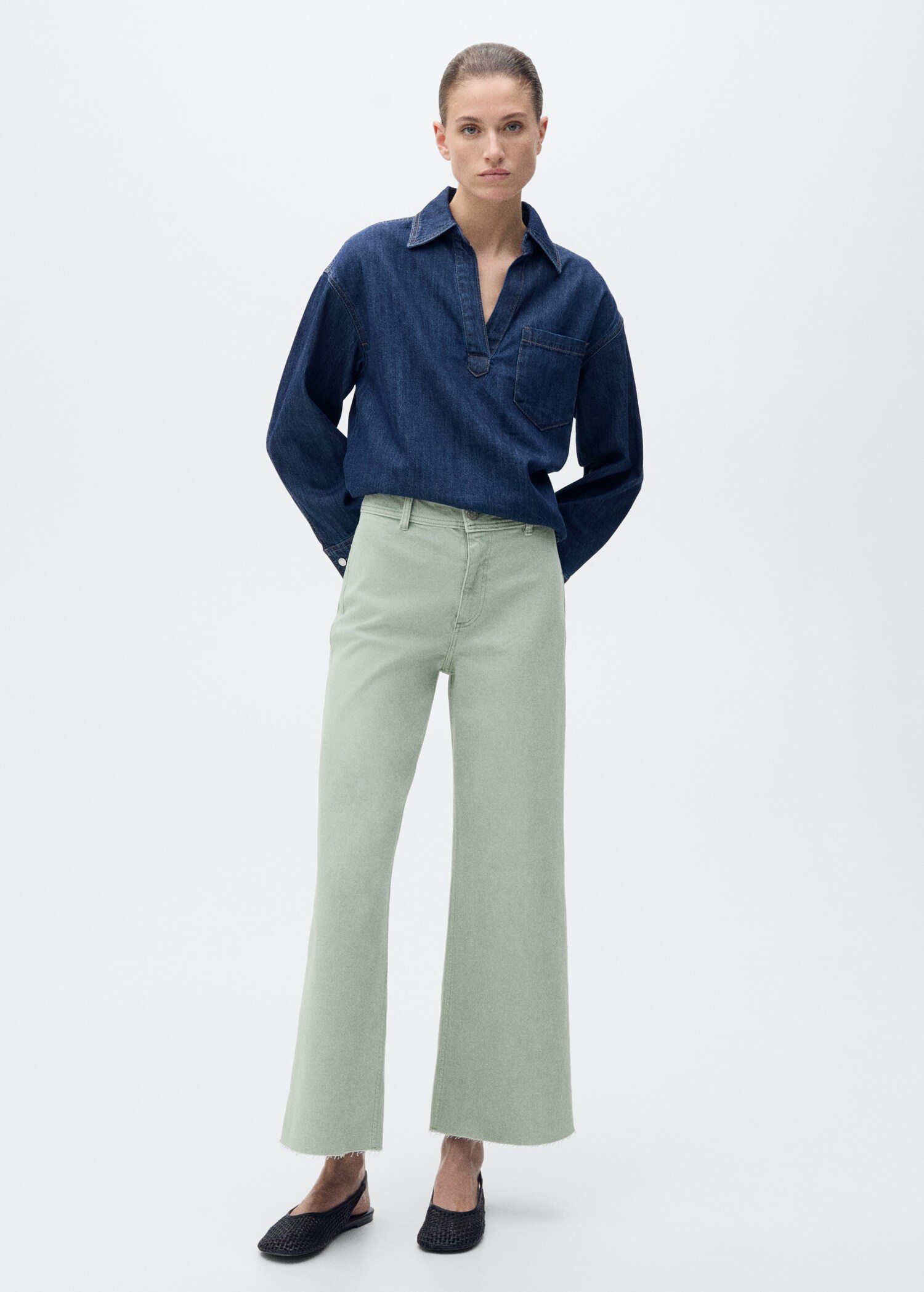 Jeans Catherin culotte tiro alto - Plano general