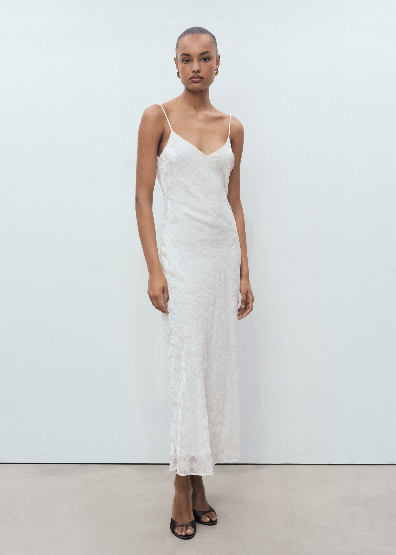 Devoré floral dress - General plane