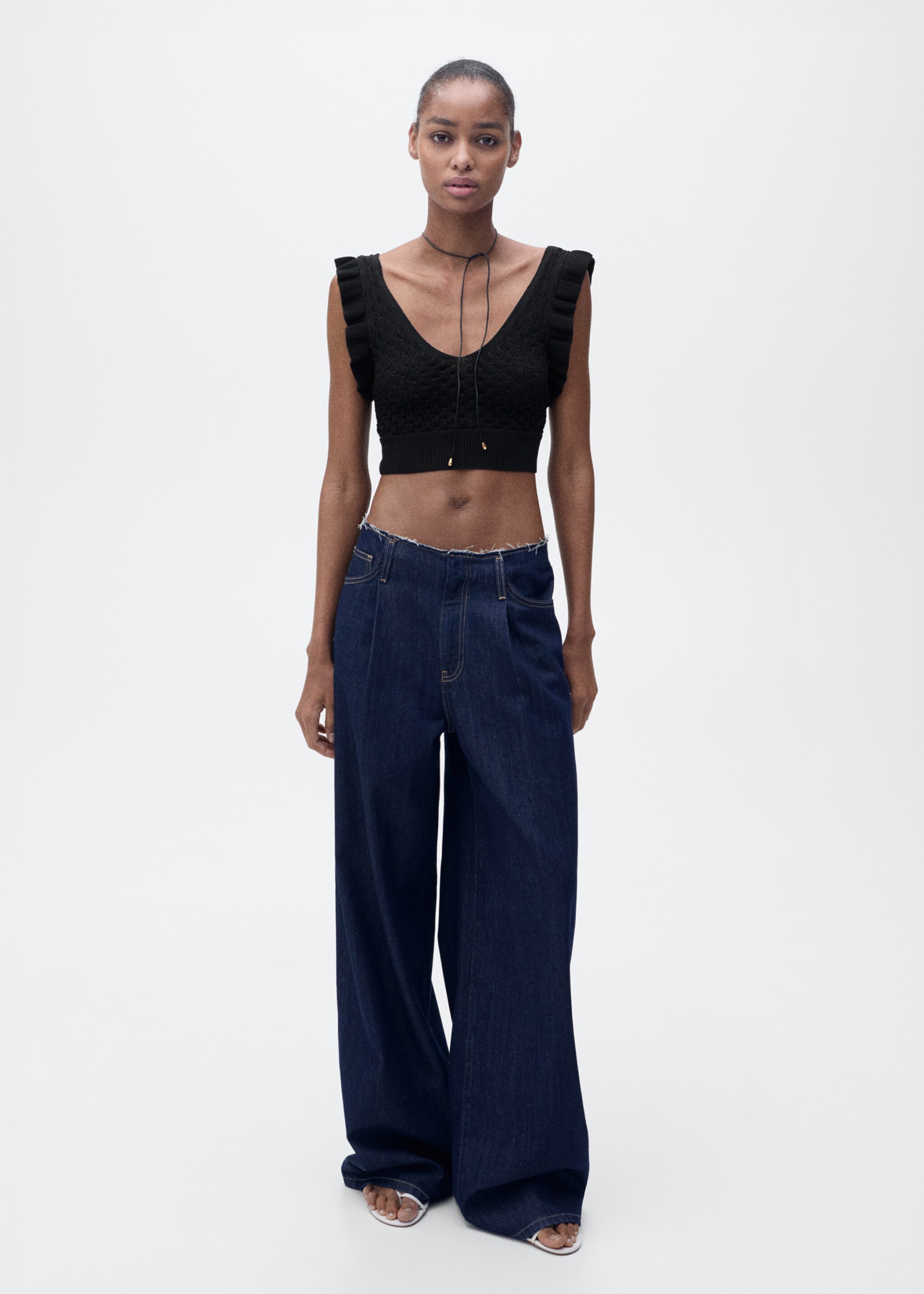 Crop top with bow on the back - General plane