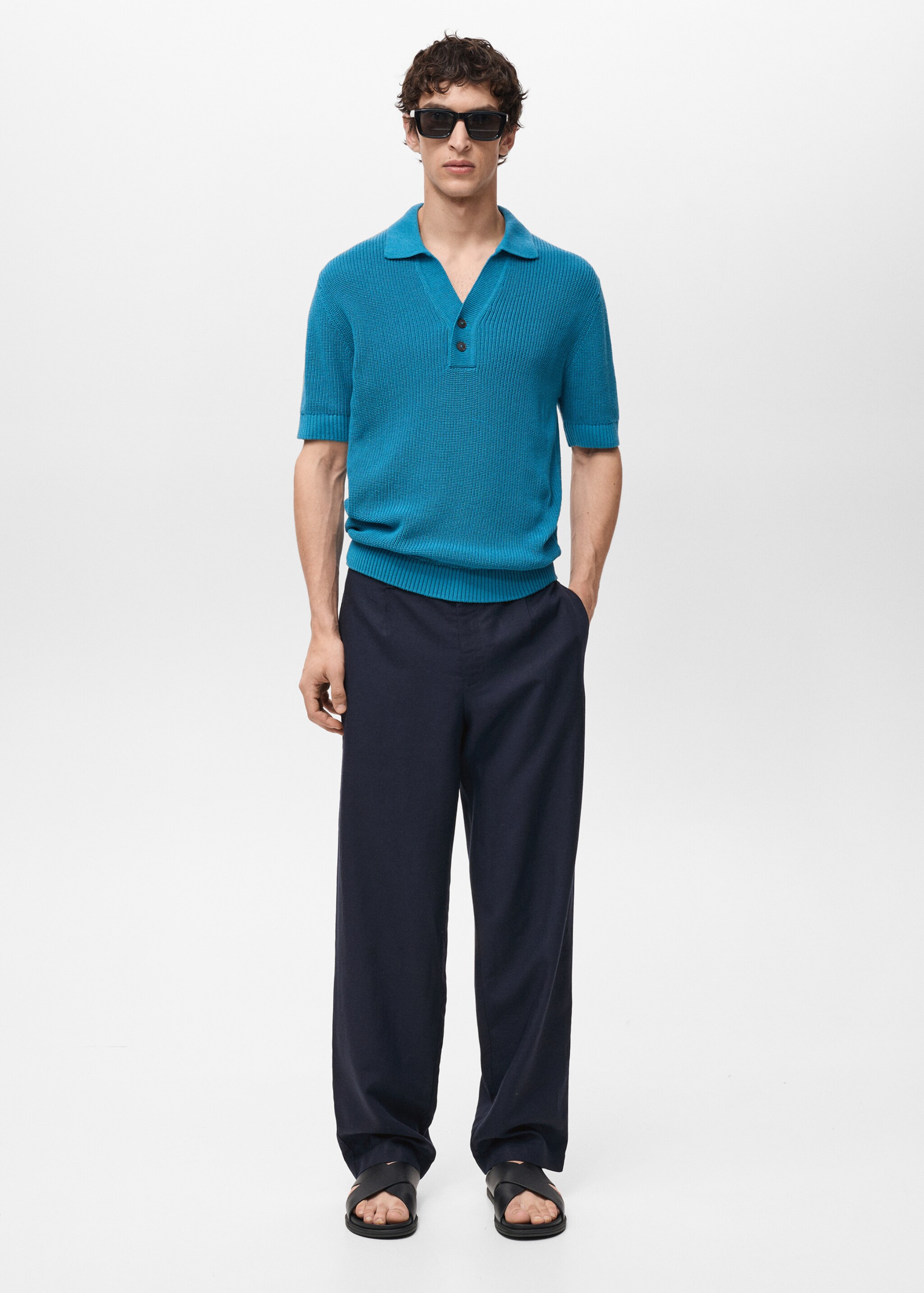 Pantalon regular-fit Lyocell lin - Plan général