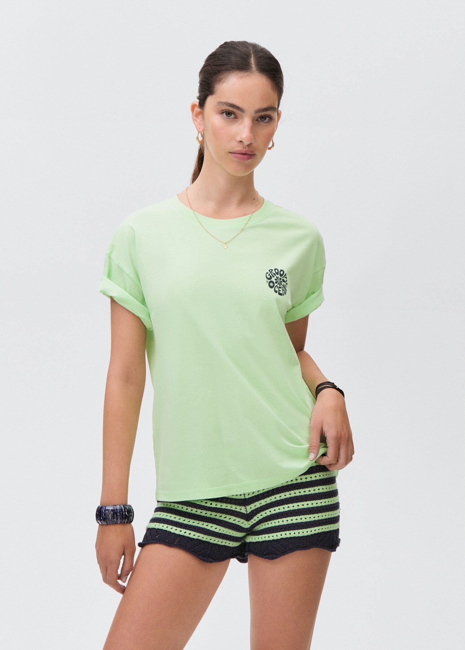 Short-sleeved printed t-shirt - General plane