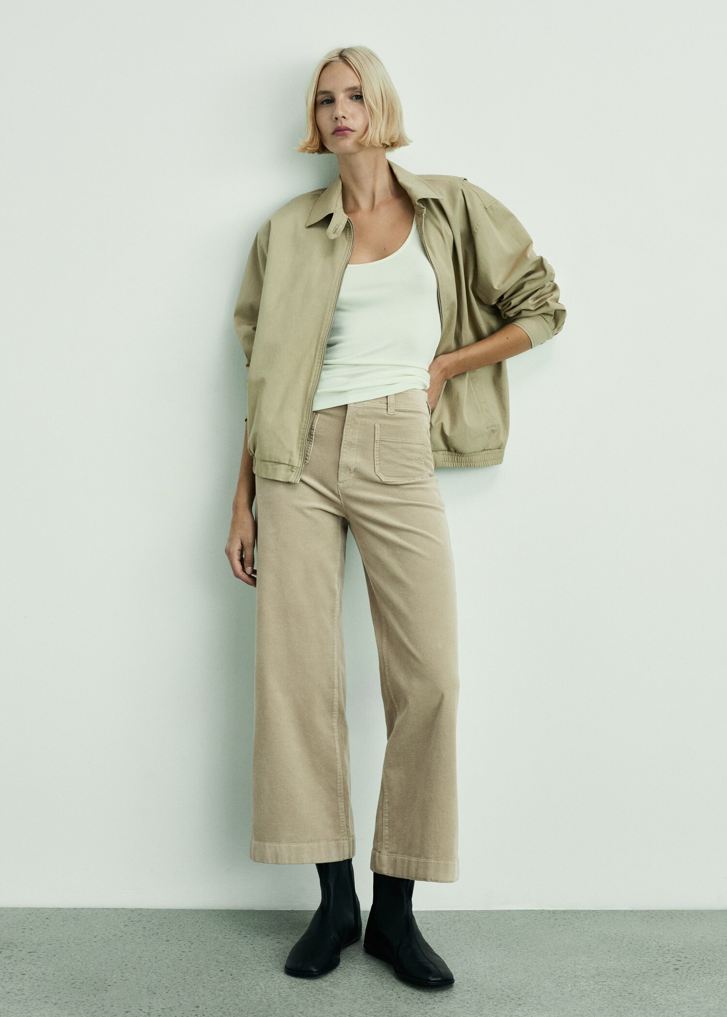 Catherin culotte corduroy pants - General plane