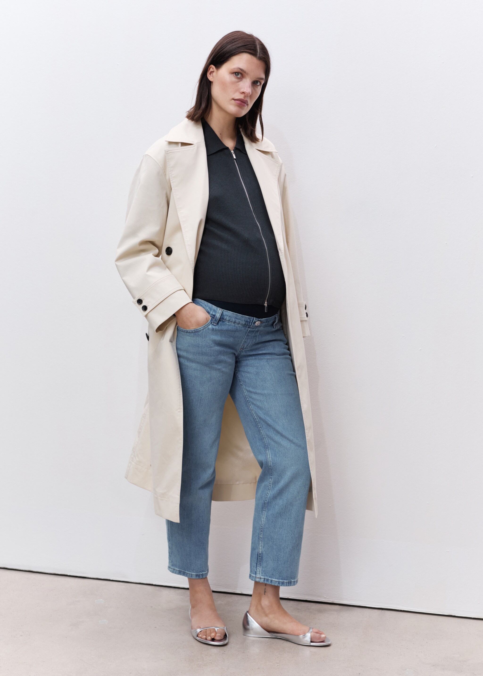 Jeans rectos premamá - Plano general