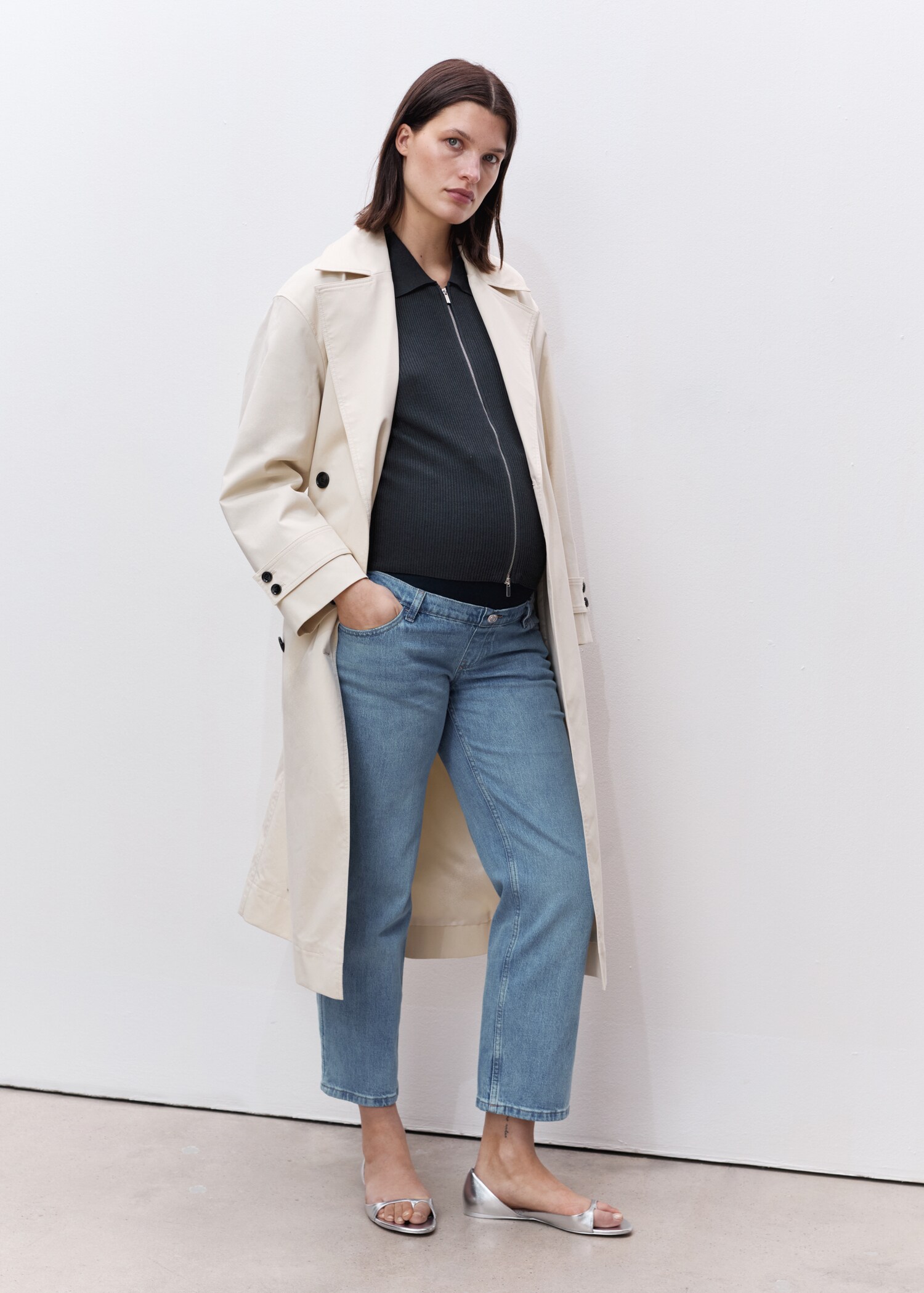 Jeans rectos premamá - Plano general