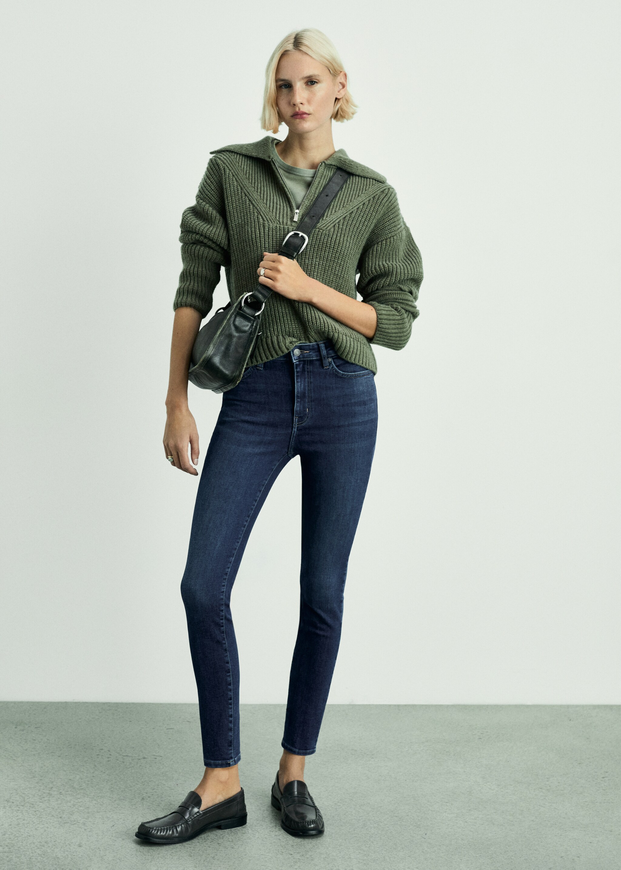 High-rise skinny jeans - General plane