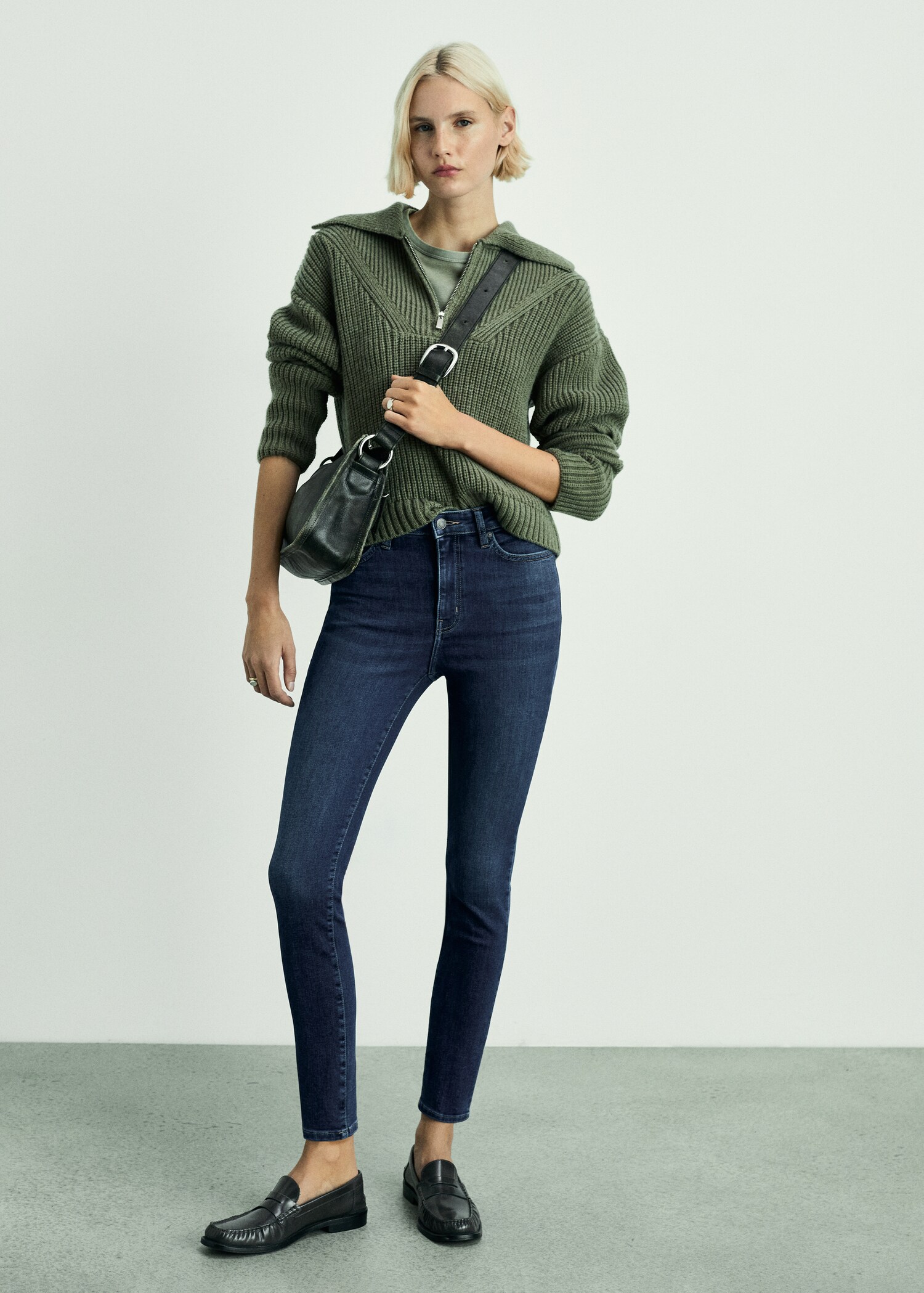 High-rise skinny jeans - General plane