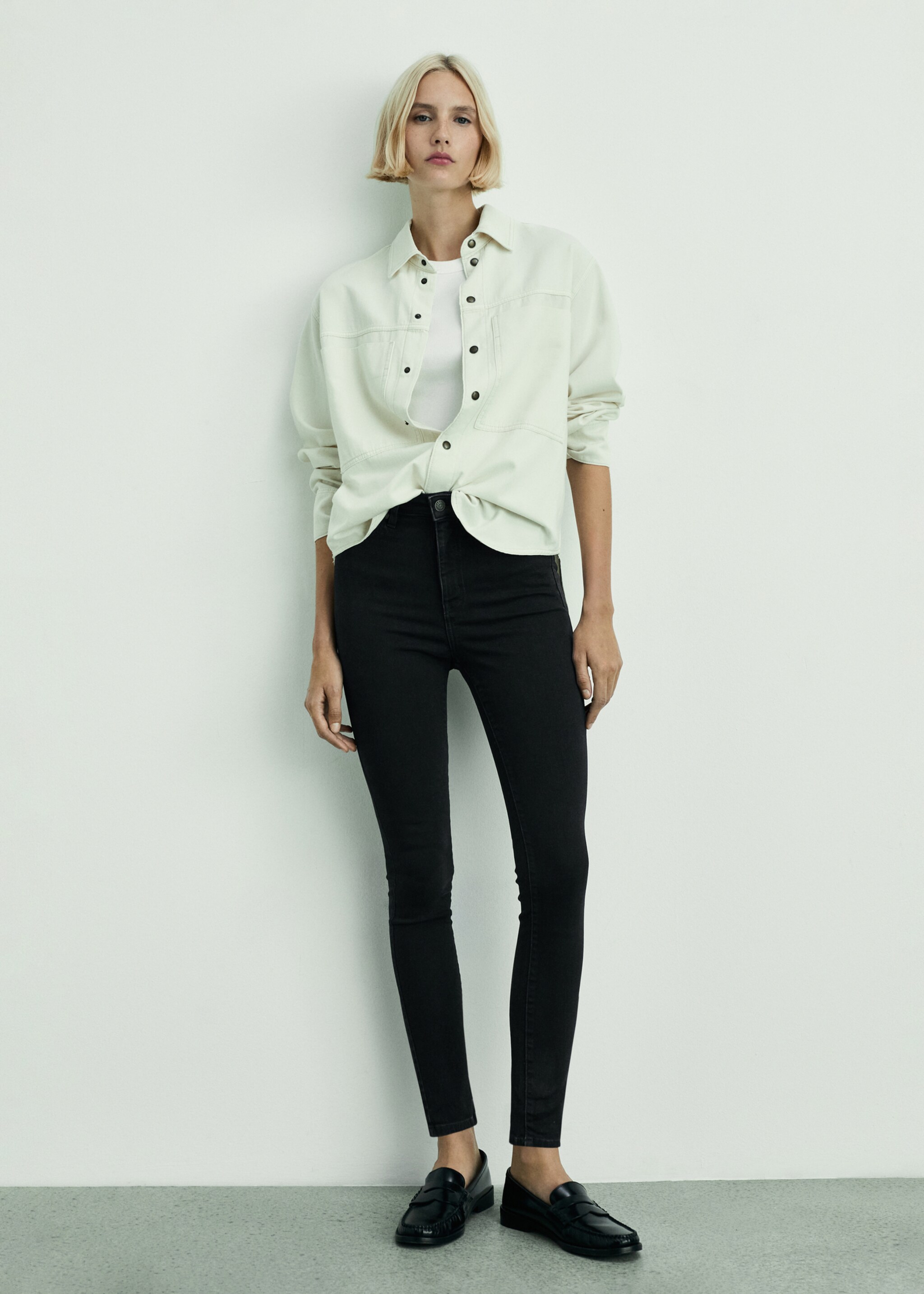 High-rise skinny jeans - General plane