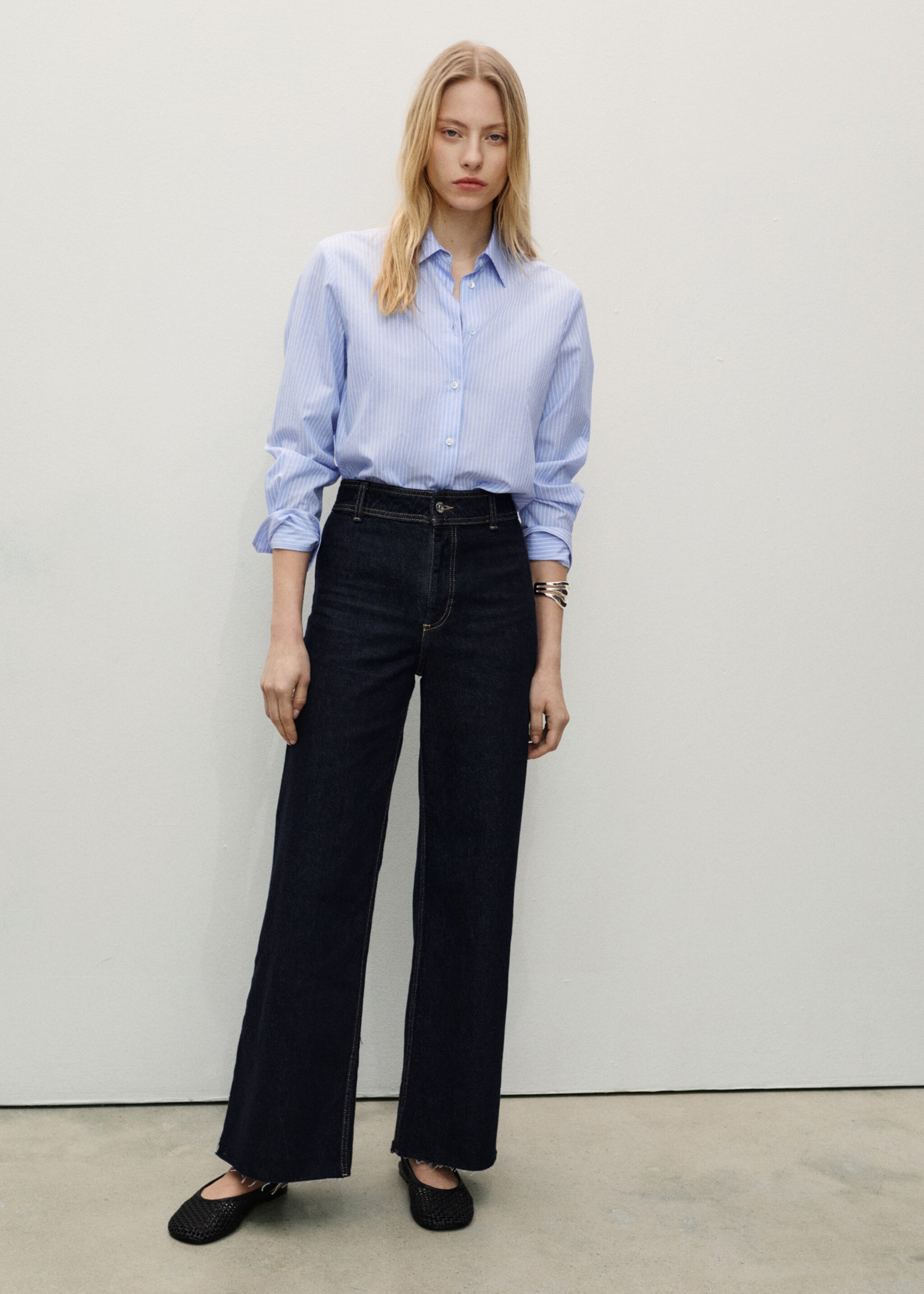 Catherin rinse-wash culotte jeans - General plane