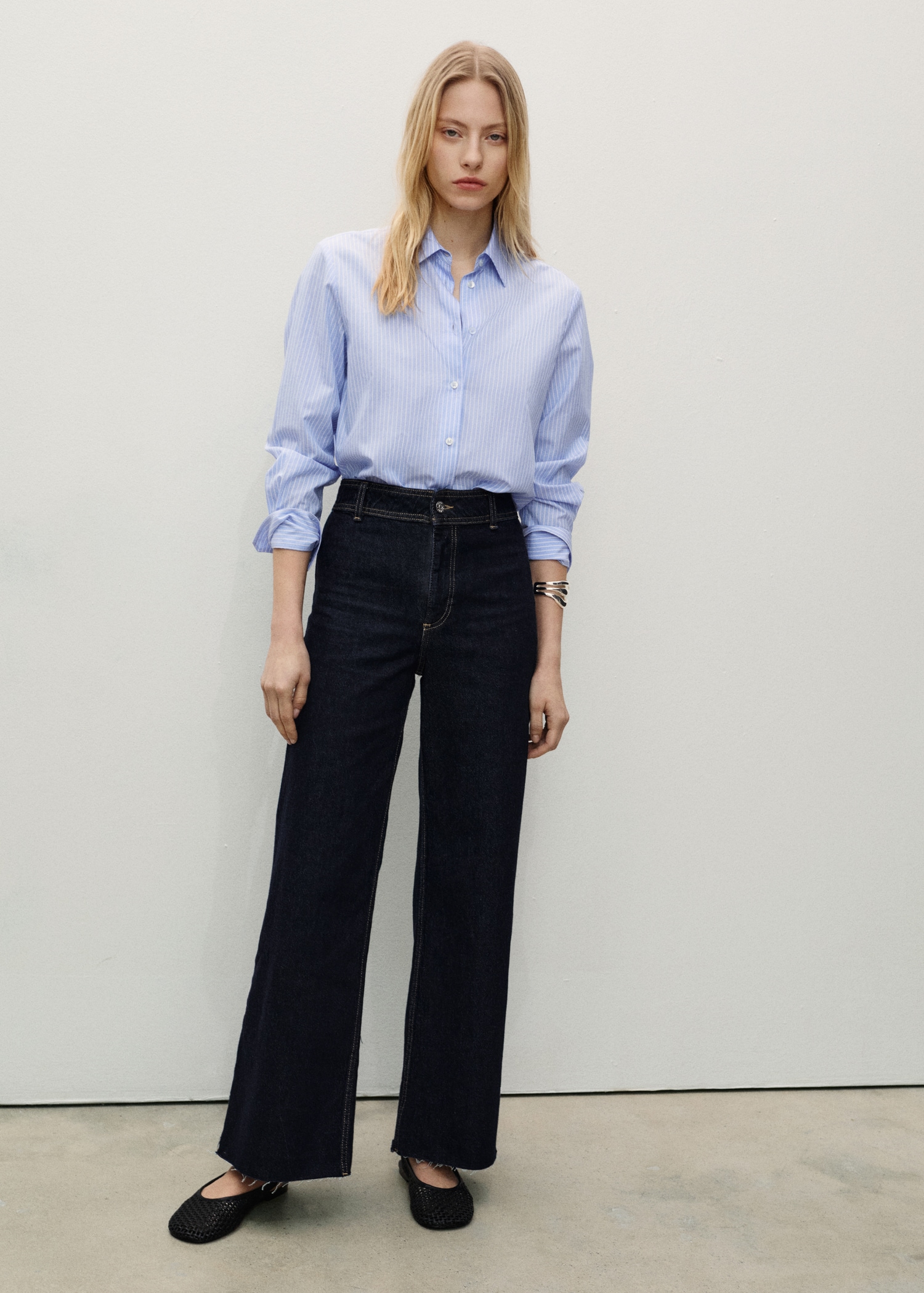 Jean Catherin style jupe-culotte rinse wash - Plan général