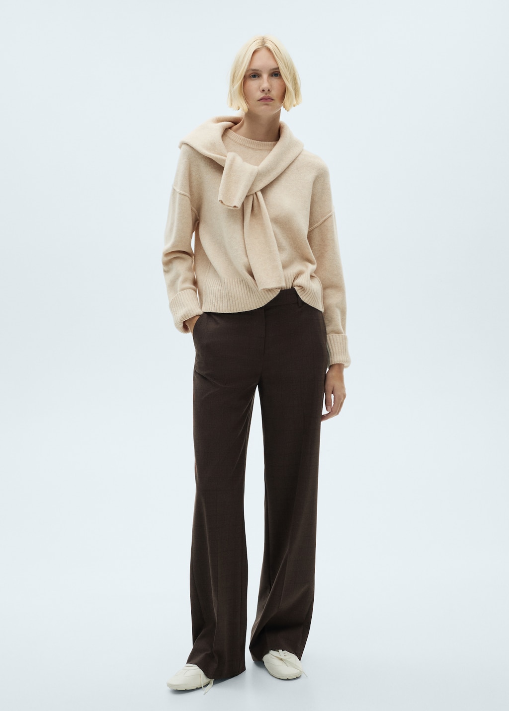 Mango Rolled-up sleeves sweater