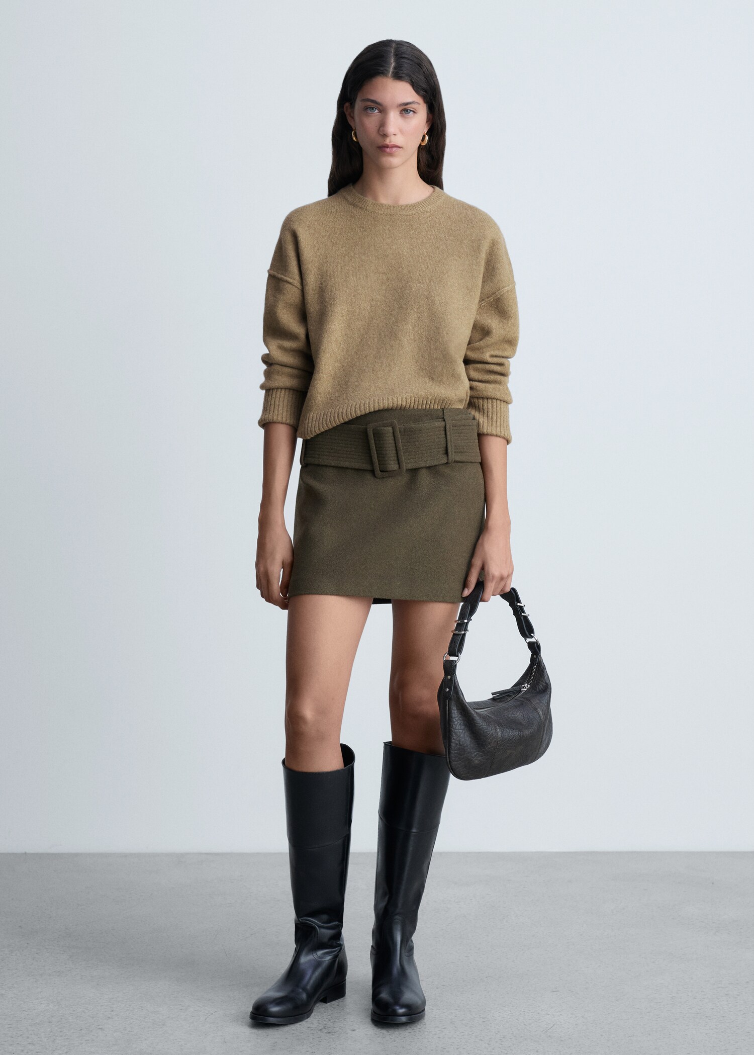 Pullover mit umgeschlagenen Ärmeln - Allgemeine Ansicht