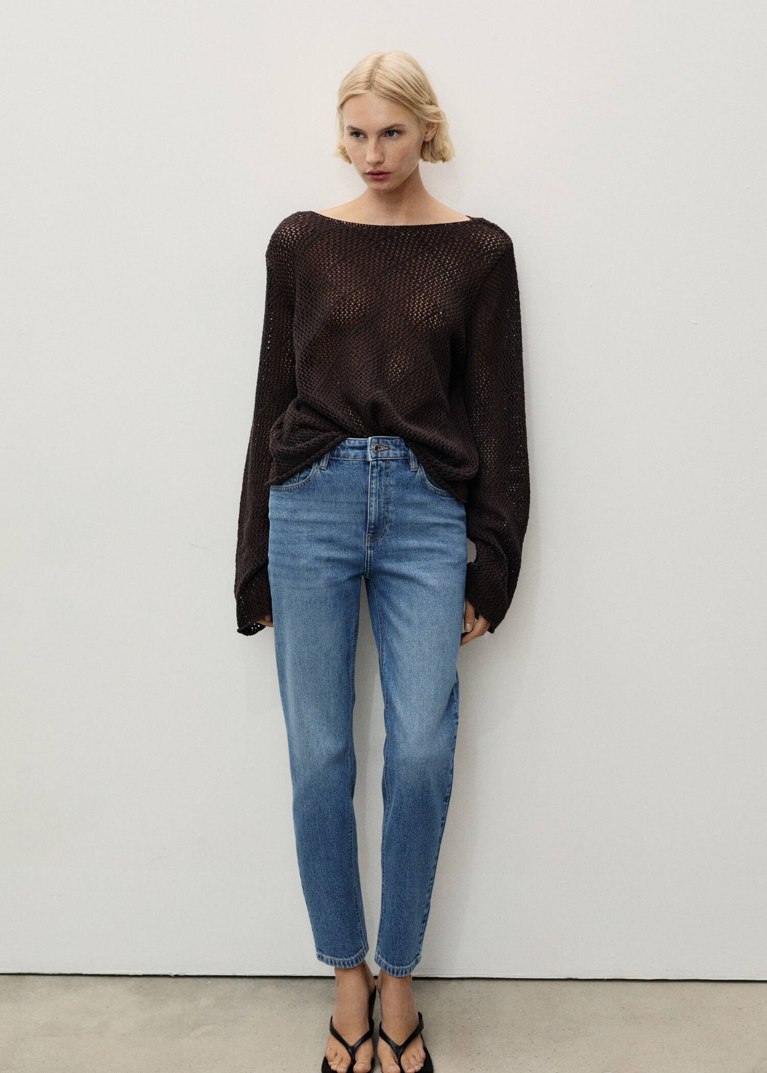 Newmom comfort high-waist jeans - Overzichtstekening