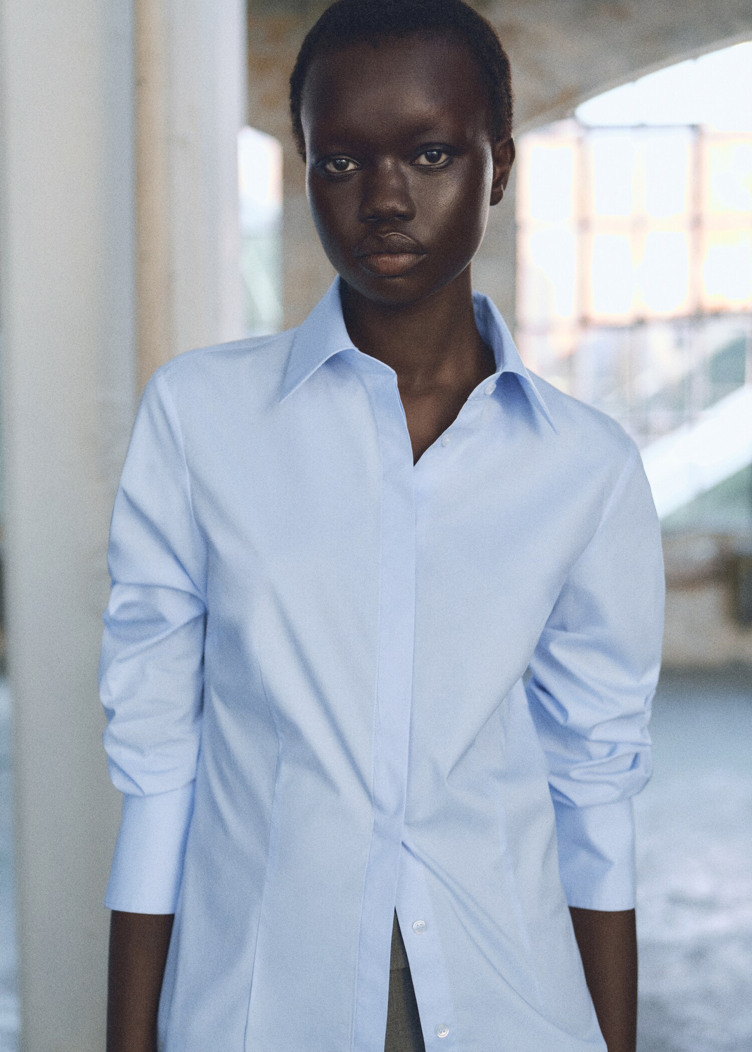 Chemise coton cintrée - Plan général