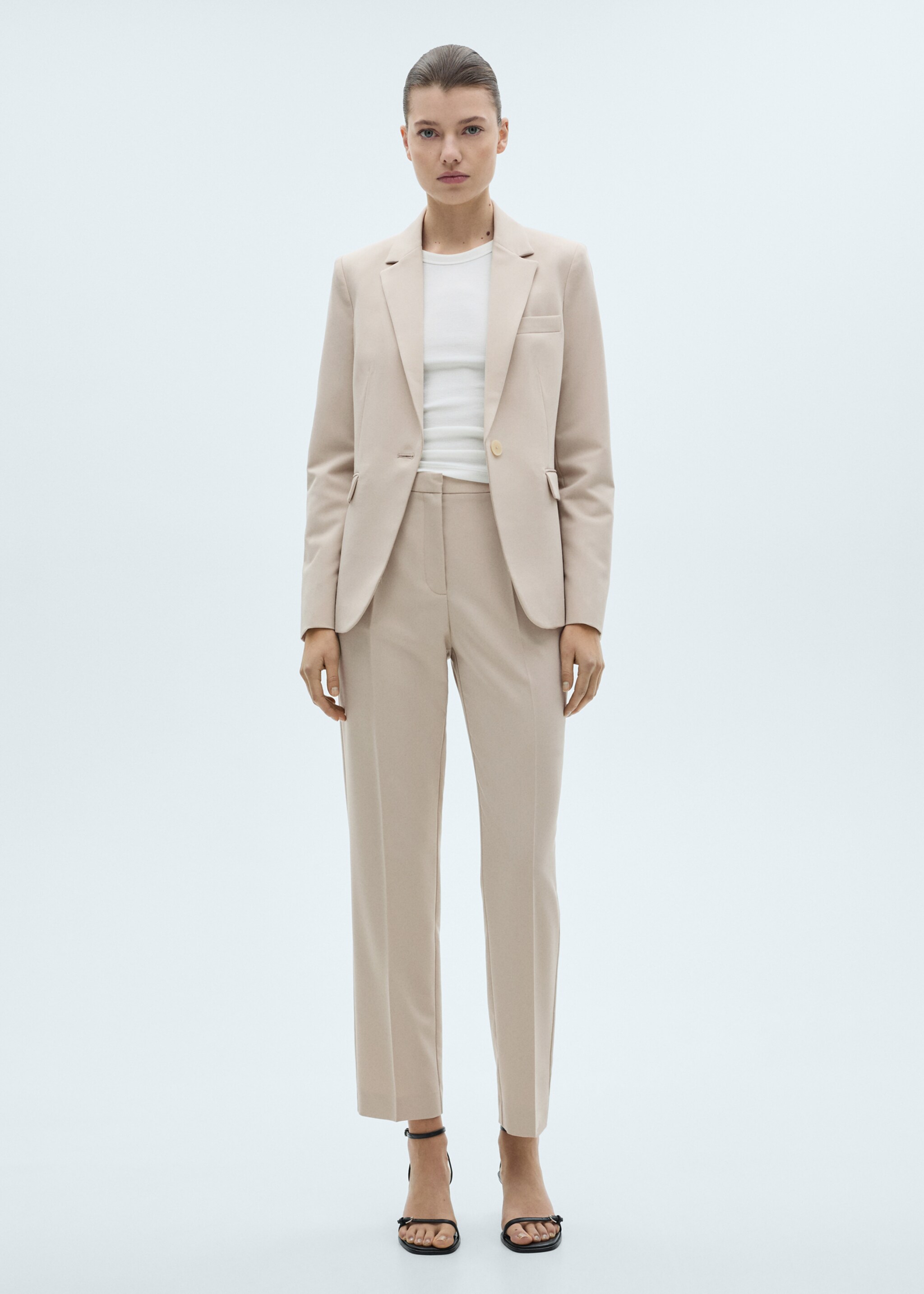 Fitted suit jacket - General plane
