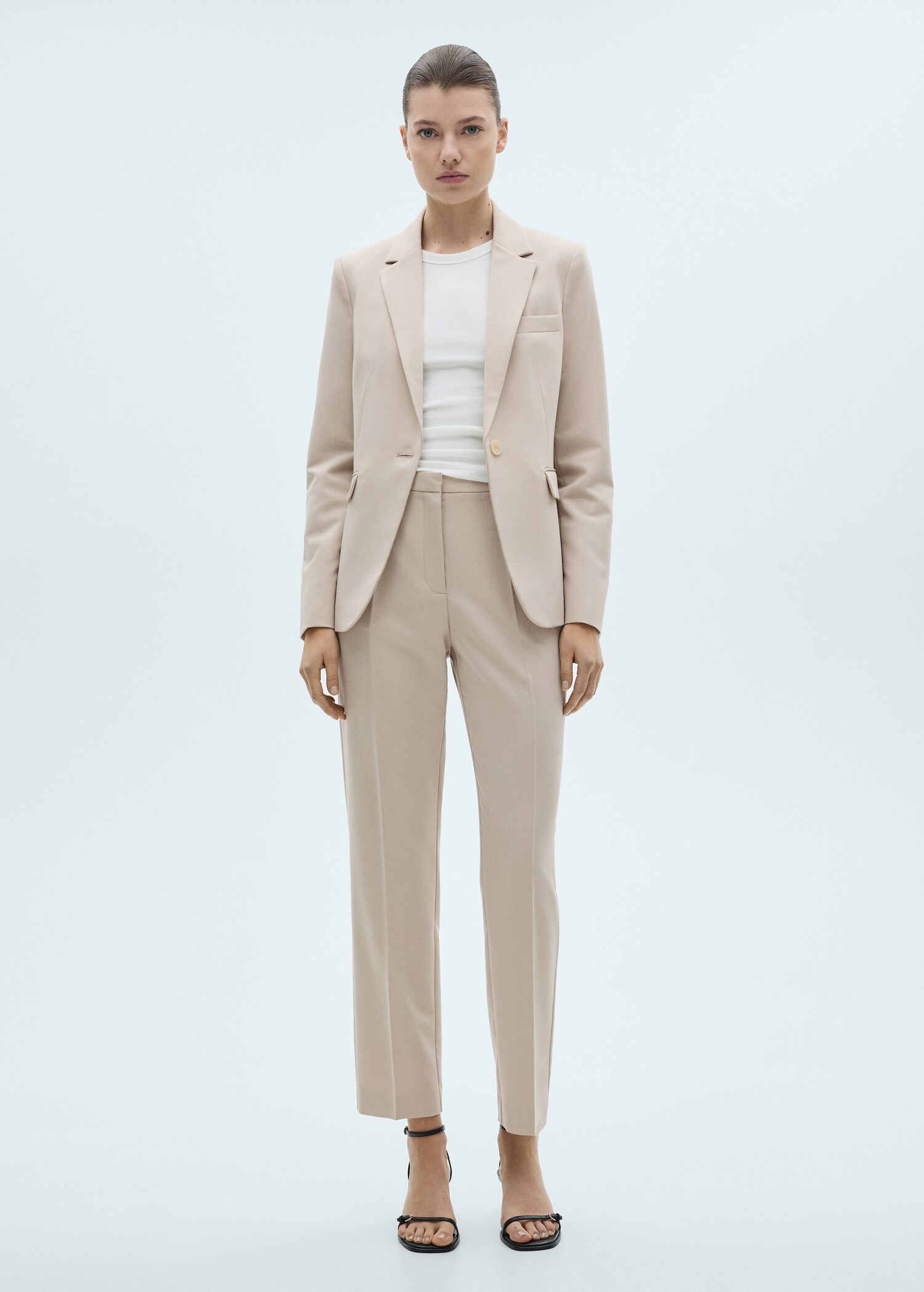 Fitted suit jacket - General plane