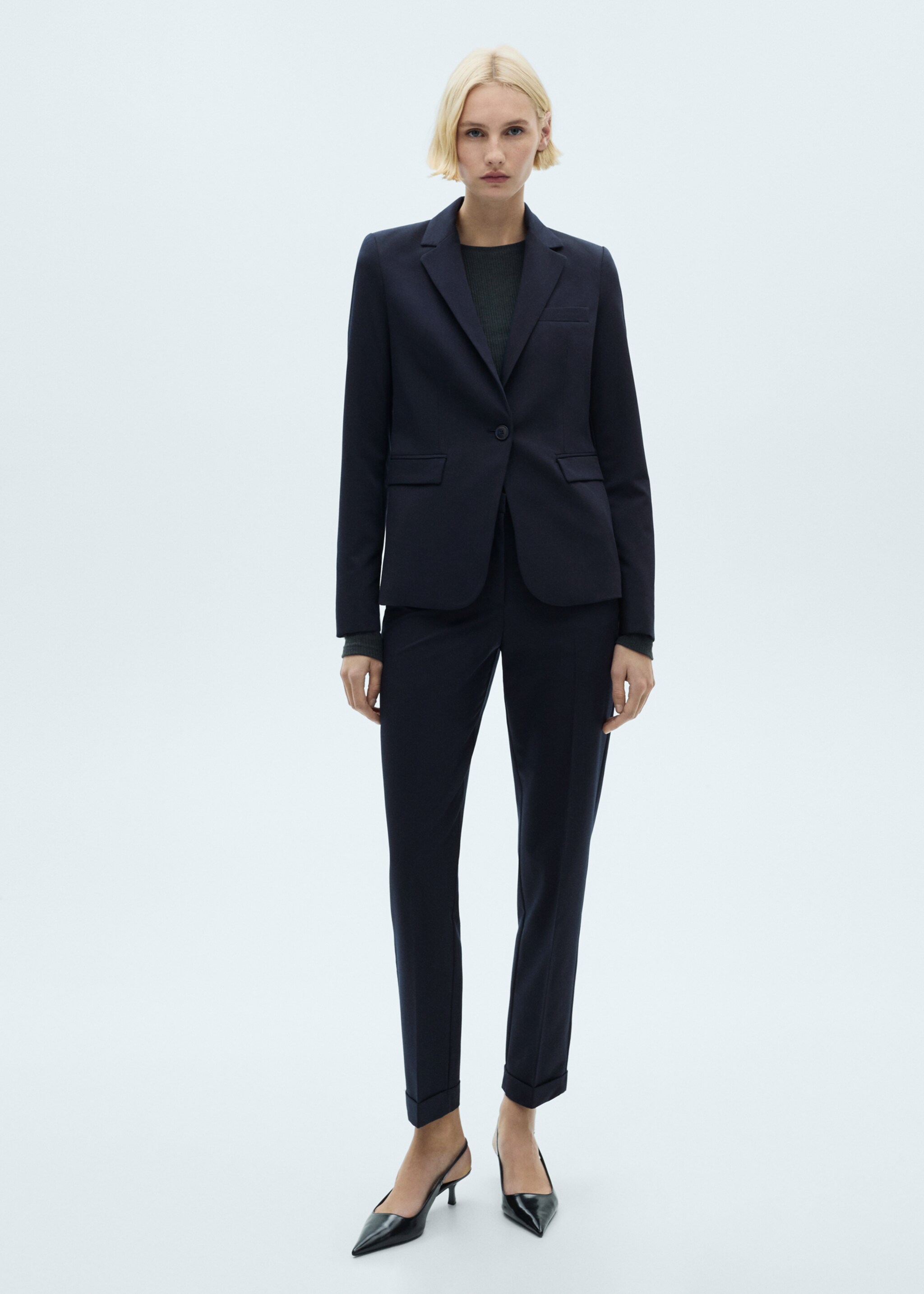 Fitted suit jacket - General plane