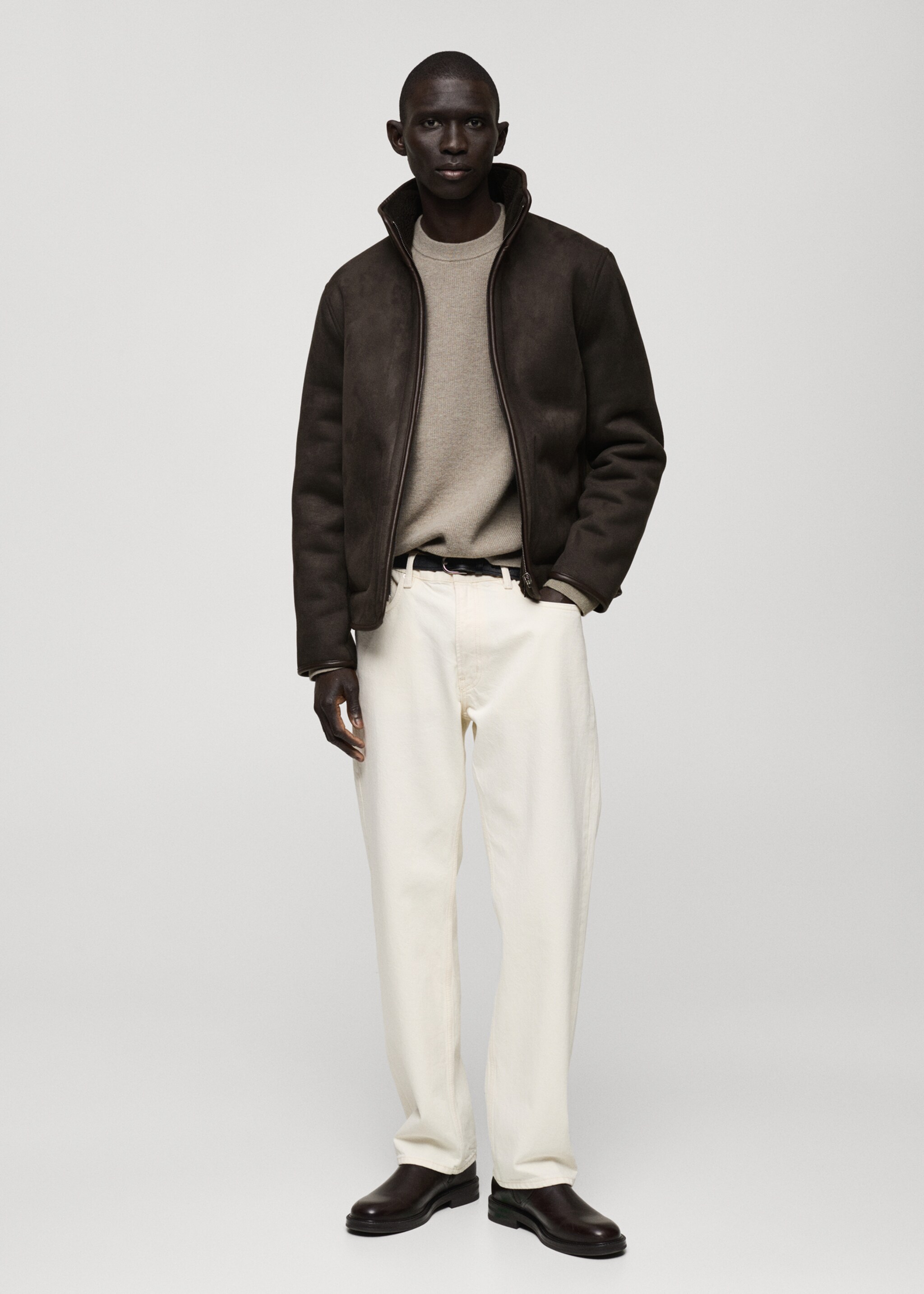 Reversible sheepskin jacket - General plane