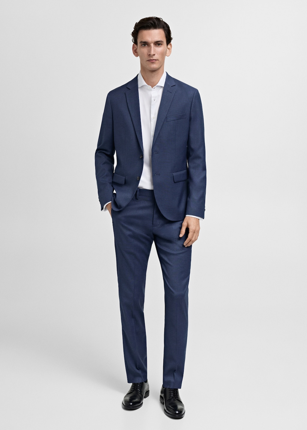 Stretch fabric super slim-fit suit trousers - Men | MANGO Canada