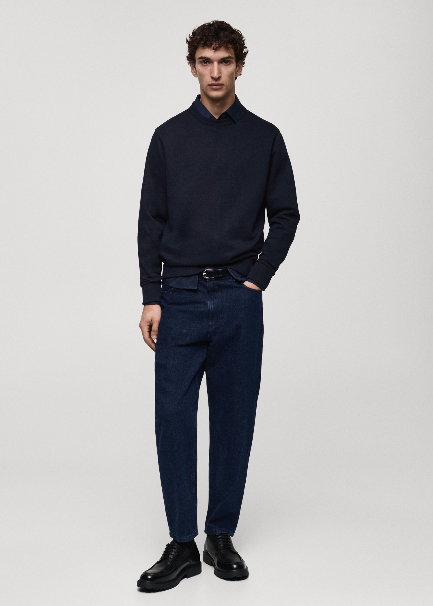 Regular-fit cotton sweatshirt Men MANGO Vietnam