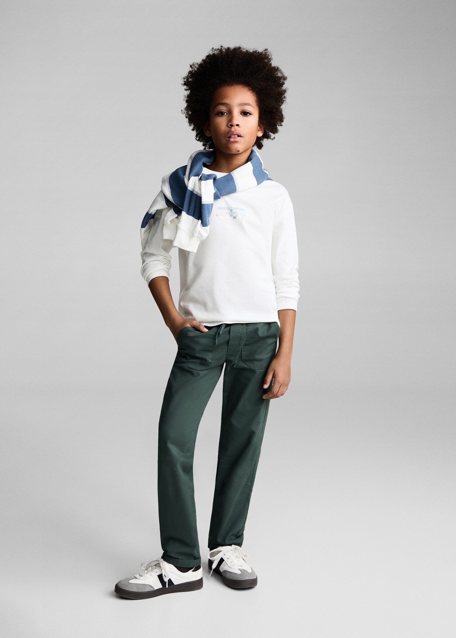 T-shirt manches longues imprimé - Plan général