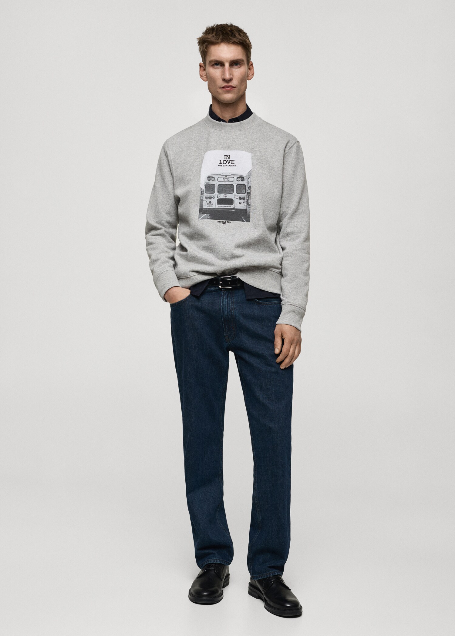 Sudadera algodón estampado gráfico - Plano general