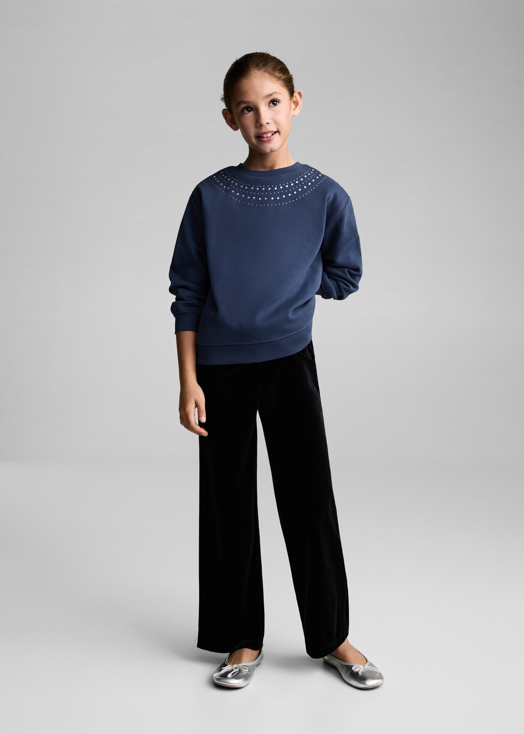 Bead detail sweatshirt - General plane