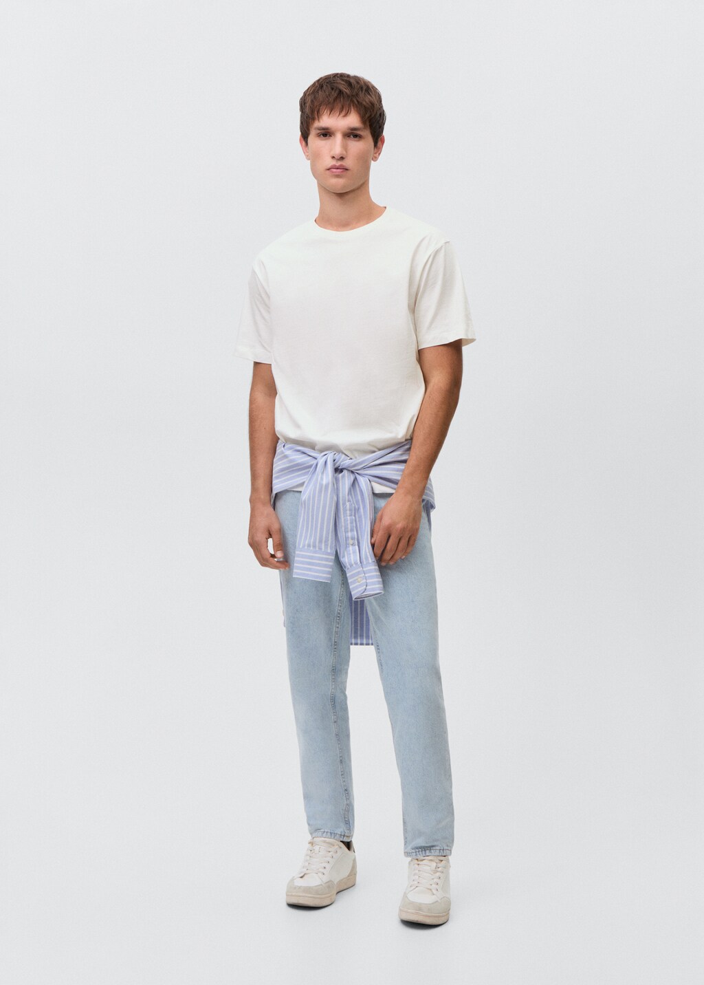 Essential cotton-blend T-shirt - Teen | MANGO USA