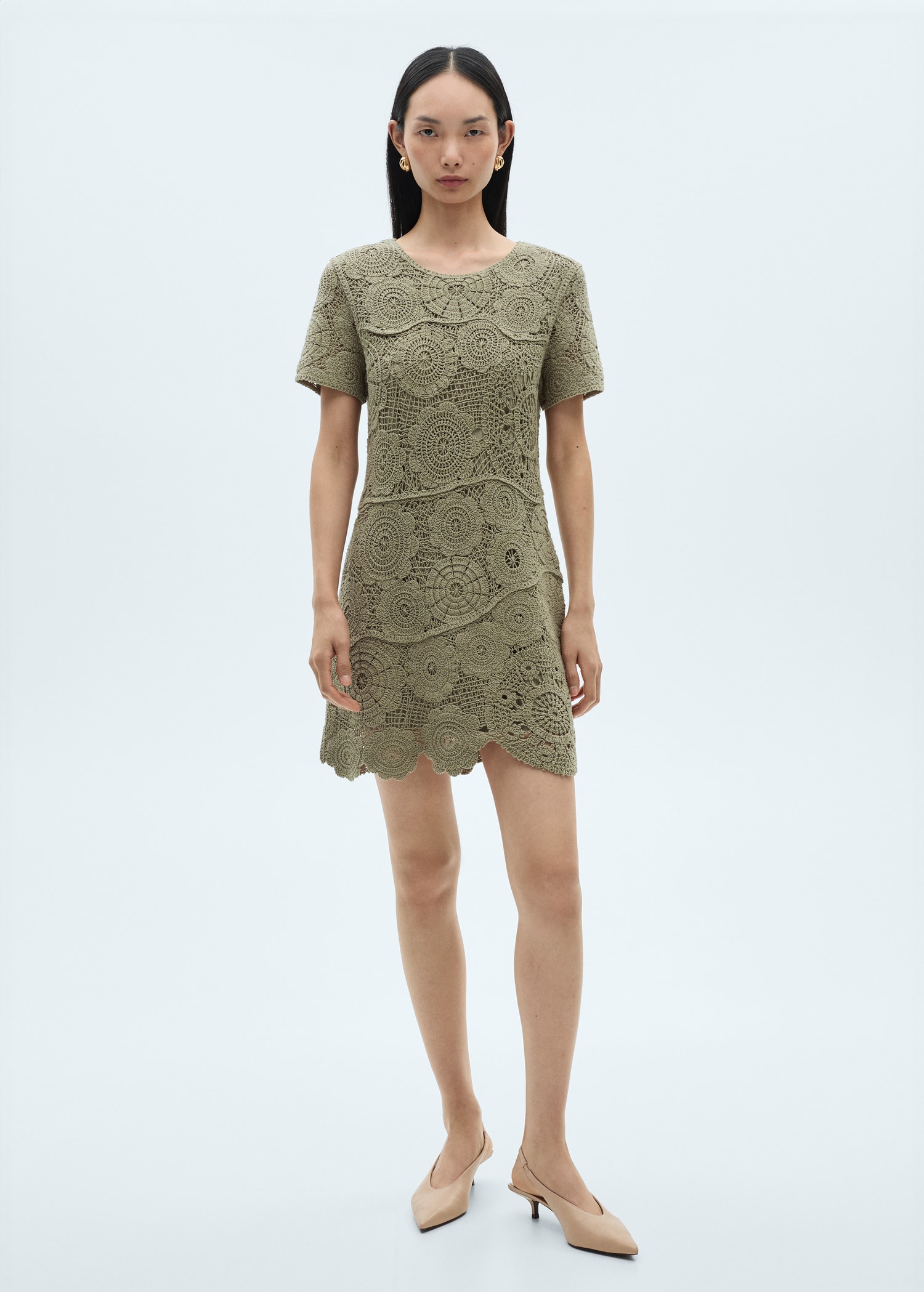 Crochet knitted dress - General plane