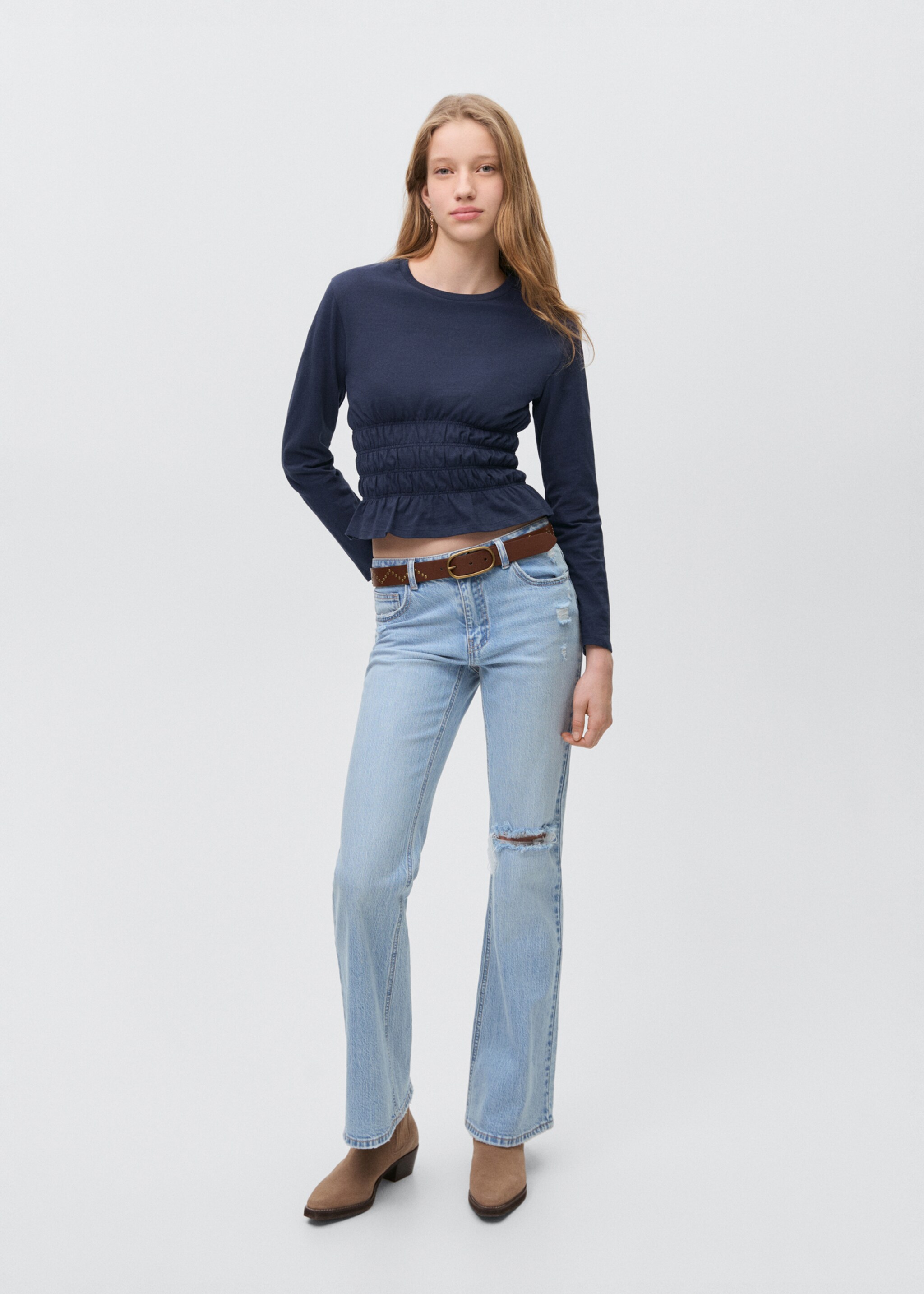 T-shirt with gathered waist - General plane