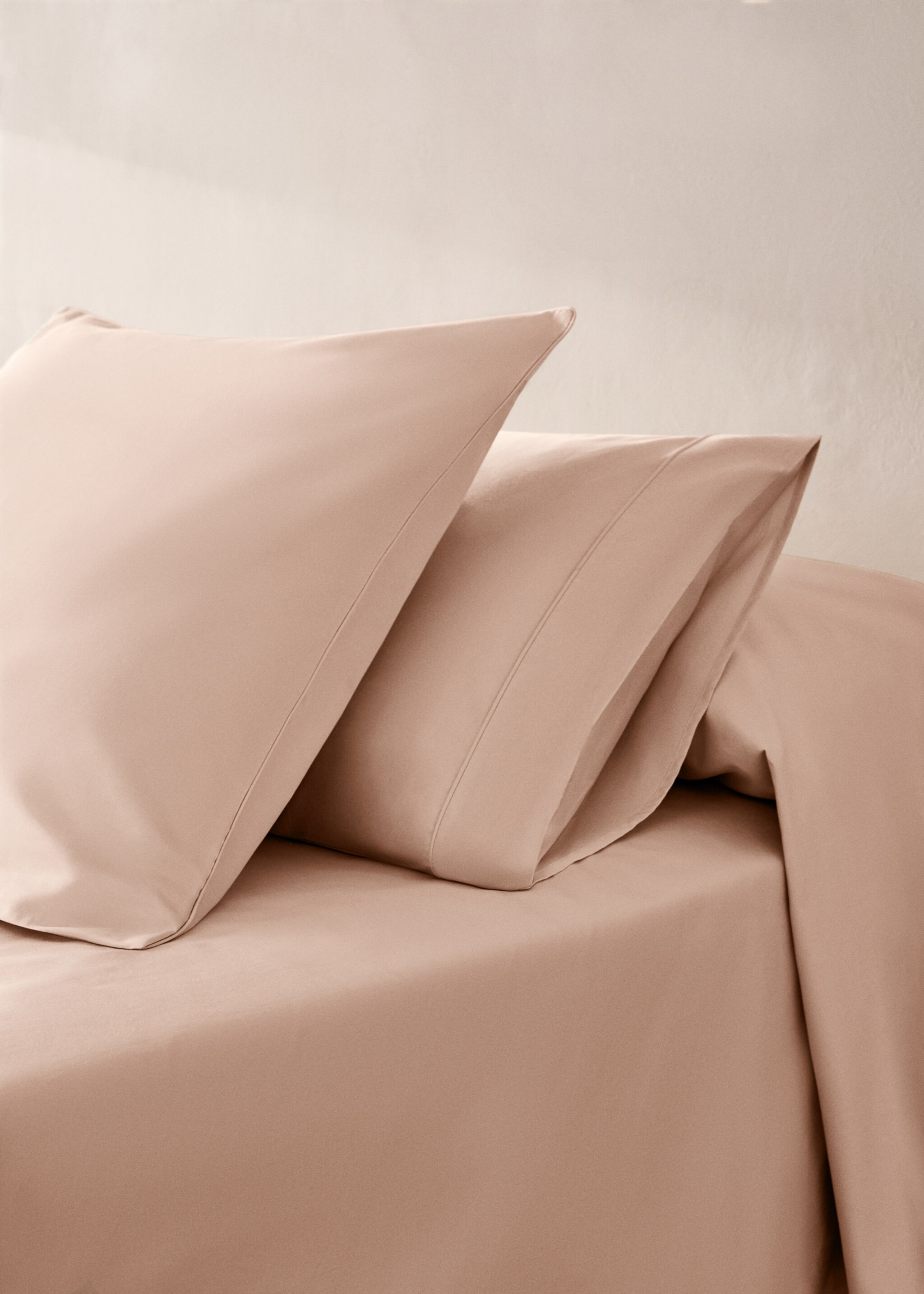 Deux taies d’oreiller coton satin 600 fils 60x60 cm - Plan général