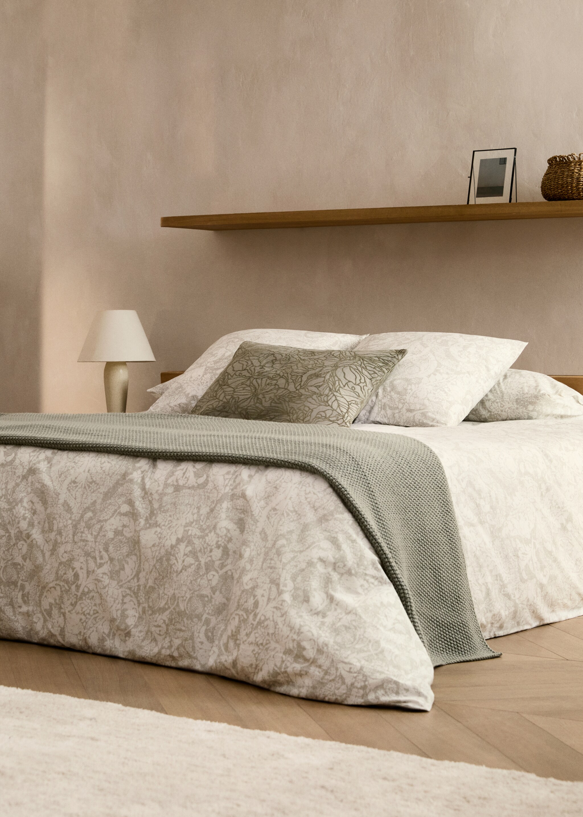 Pamučna navlaka za pokrivač paisley printa za krevet 135/140 cm - Opći prikaz