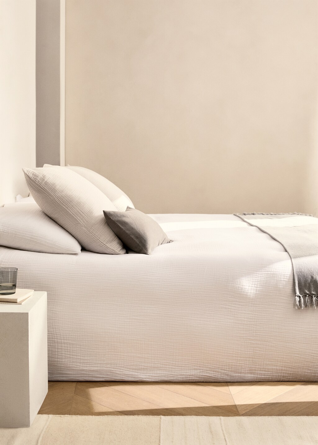 Dynetrekk i musseling, seng 150/160 cm - Home | MANGO Norway