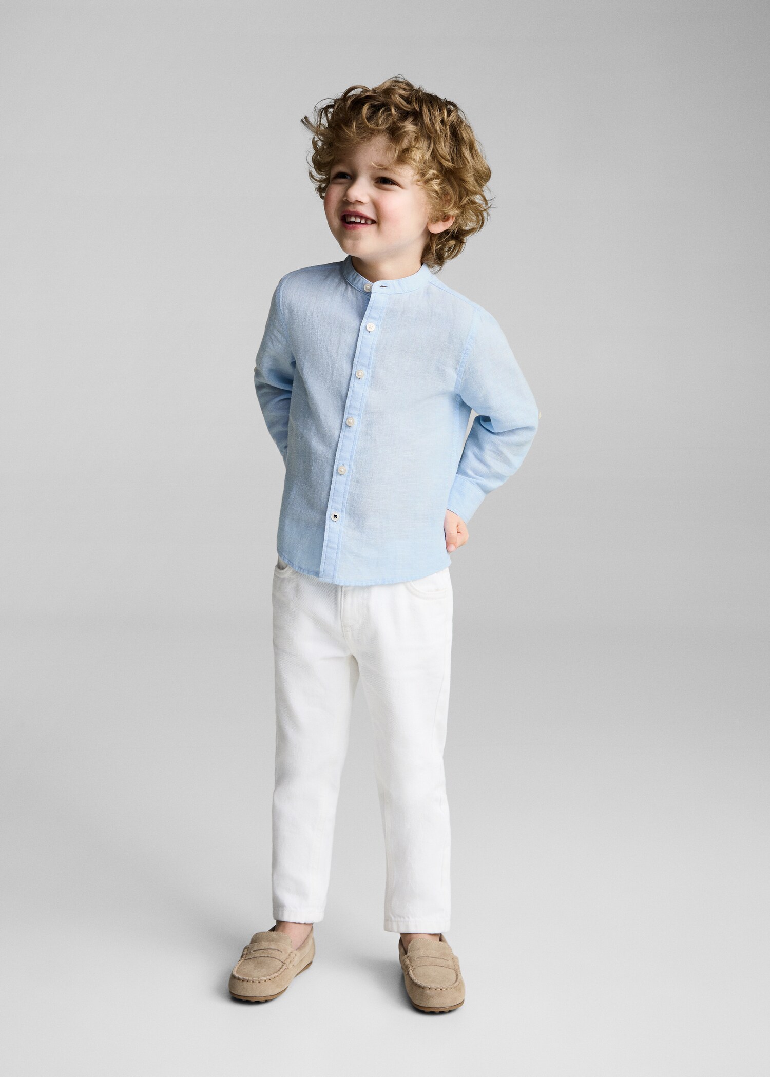 Slim-fit linen shirt - General plane