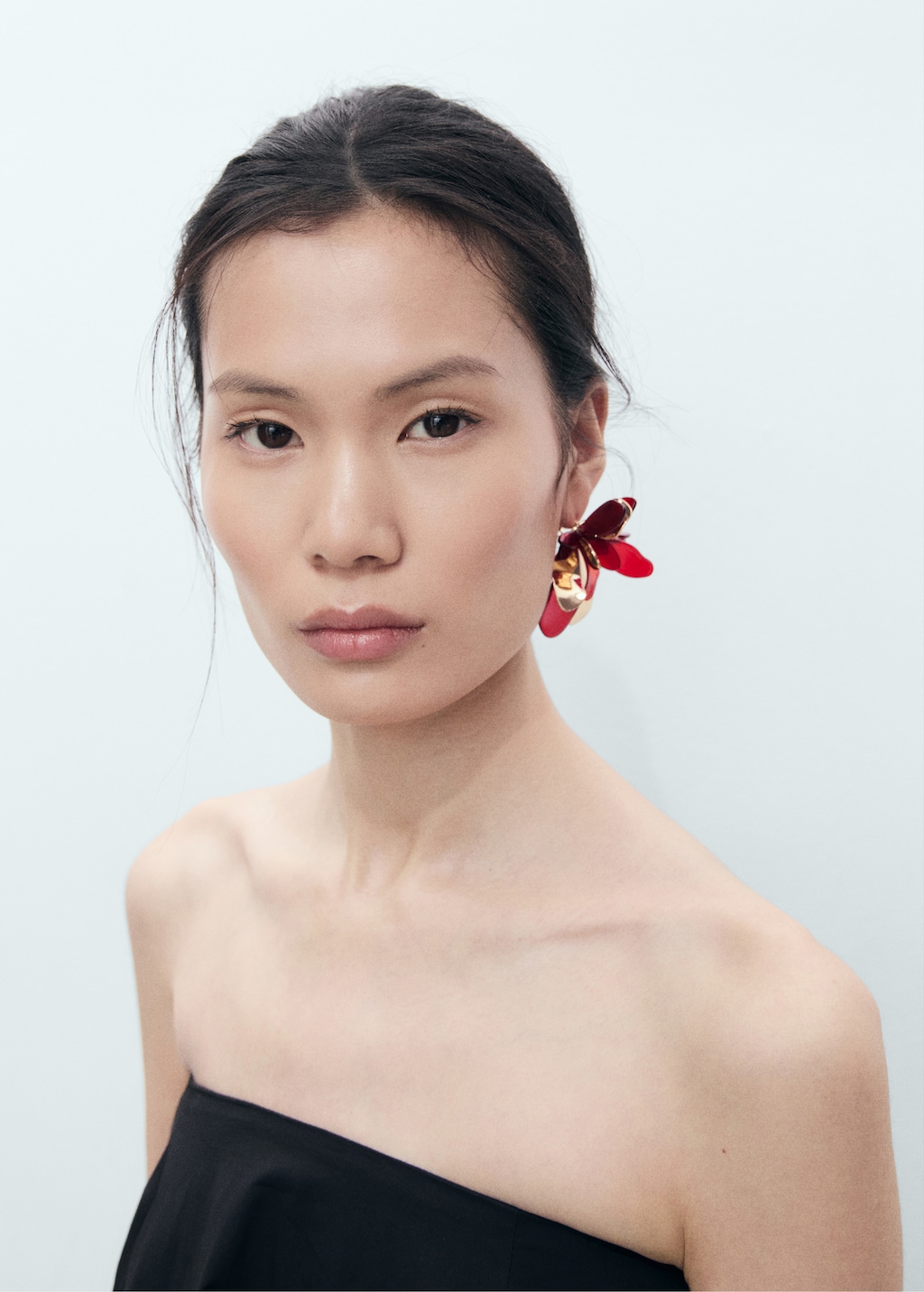 Combined flower earrings - Women | MANGO Japan