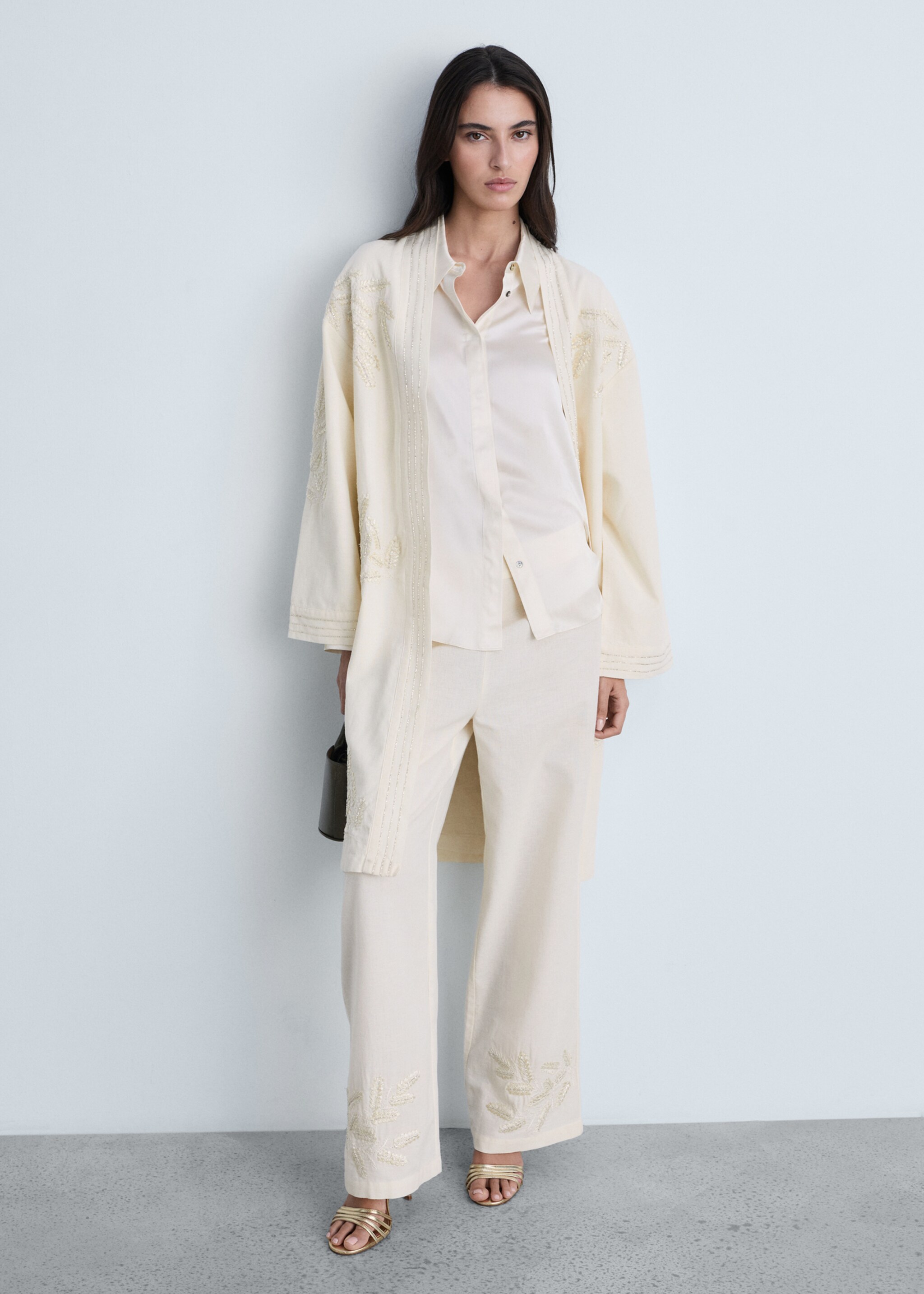 Pantalon droit brodé - Plan général